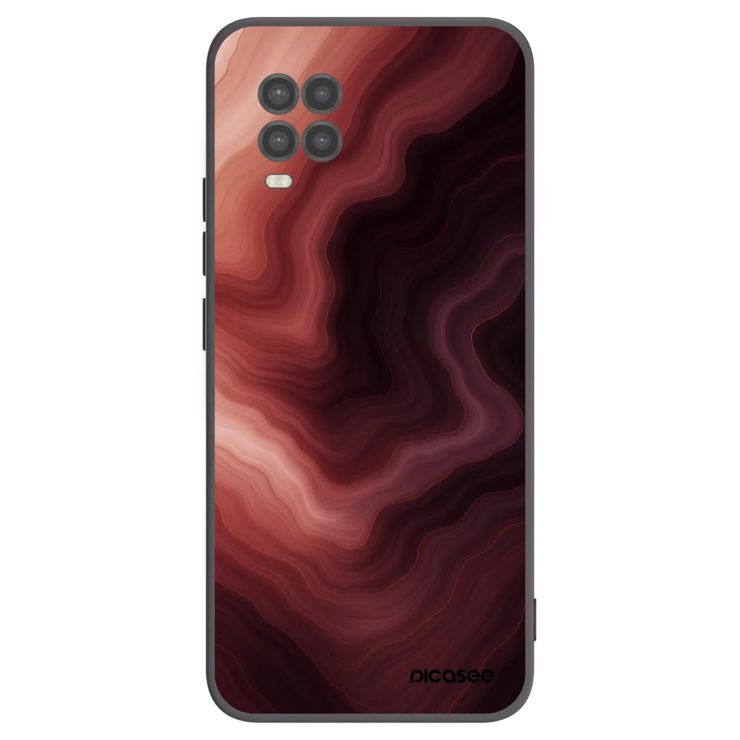 Picasee Xiaomi Mi 10 Lite Hülle - Schwarzes Silikon - Rouge