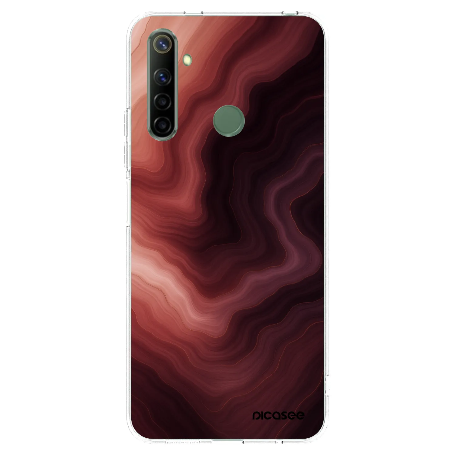 Picasee Realme 6i Hülle - Transparentes Silikon - Rouge
