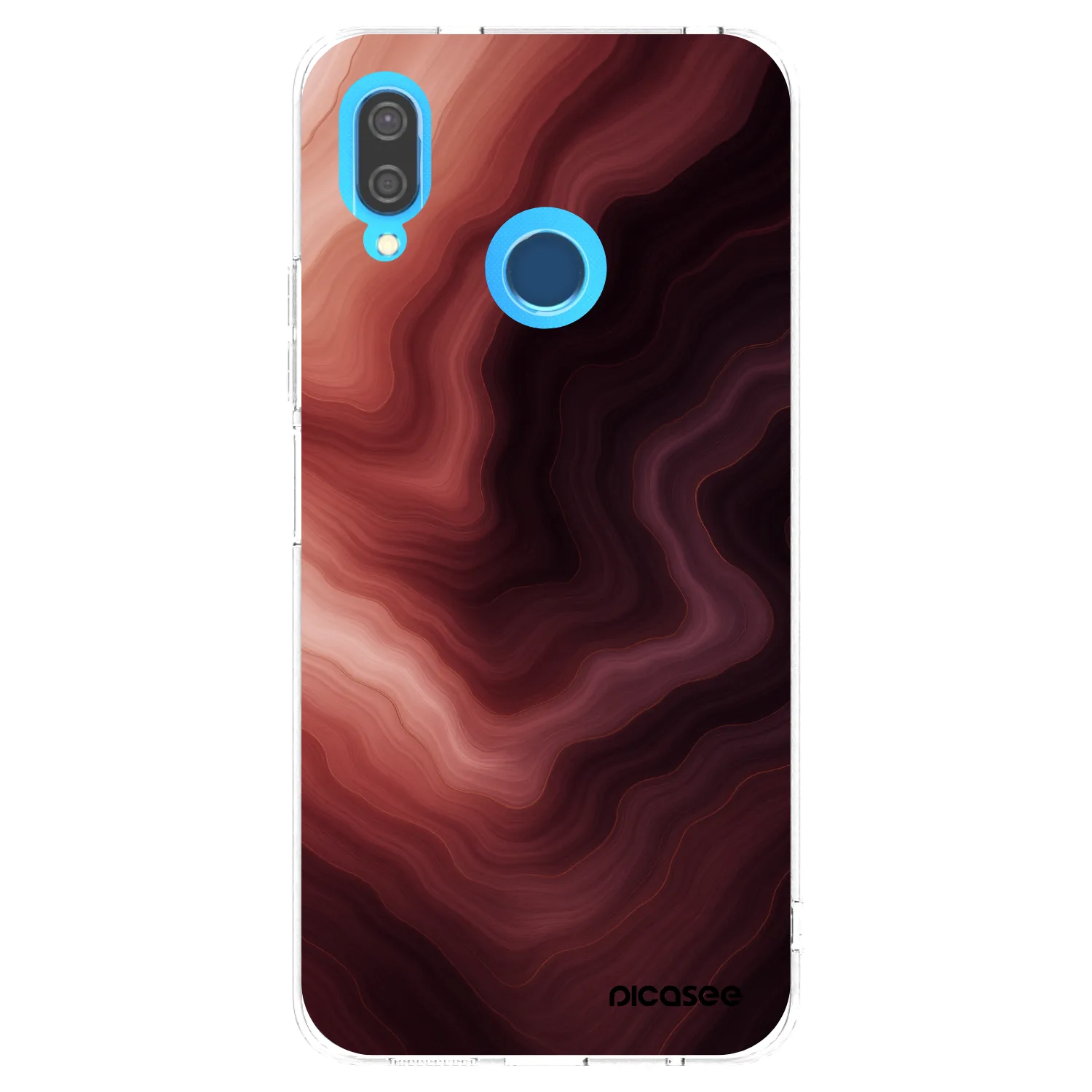 Picasee Huawei P20 Lite Hülle - Transparentes Silikon - Rouge