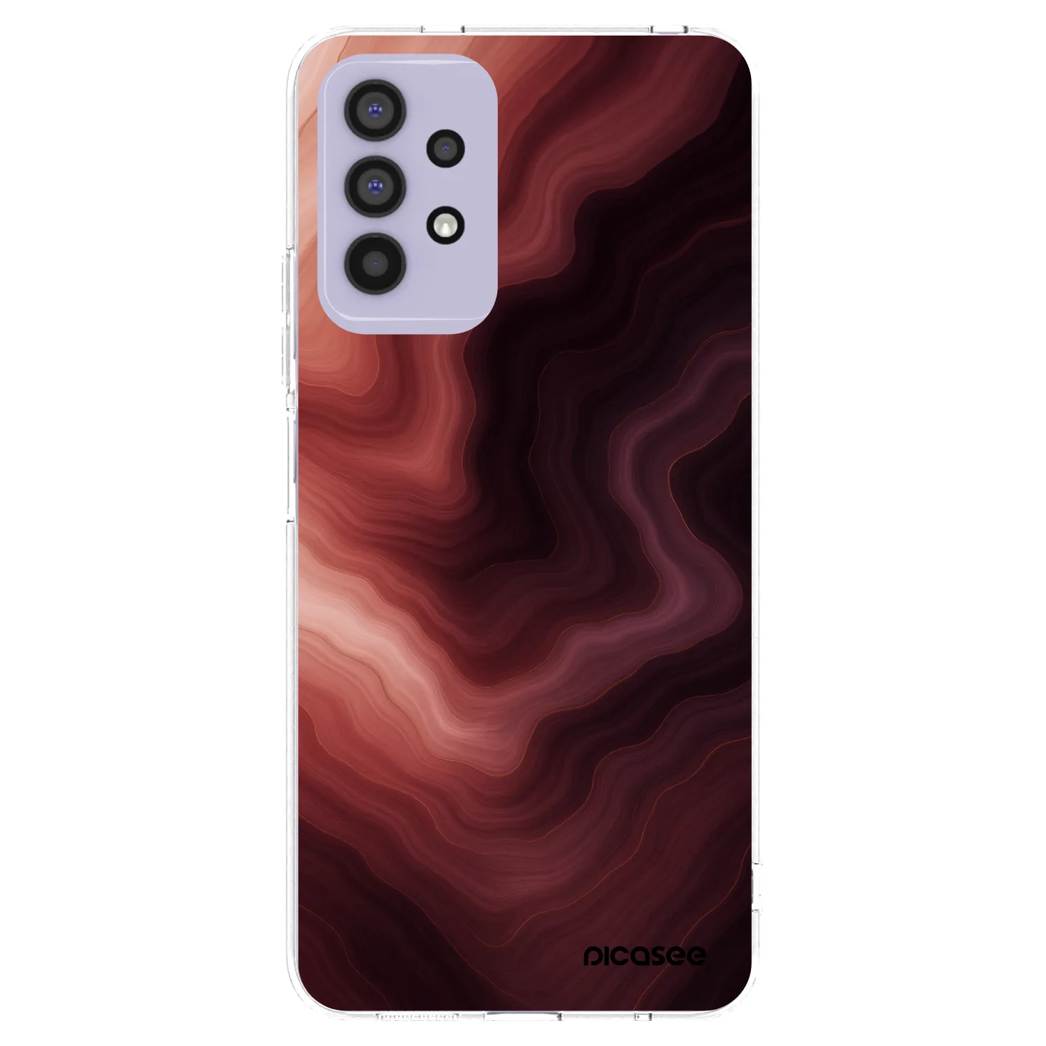 Picasee Samsung Galaxy A32 4G SM-A325F Hülle - Transparentes Silikon - Rouge