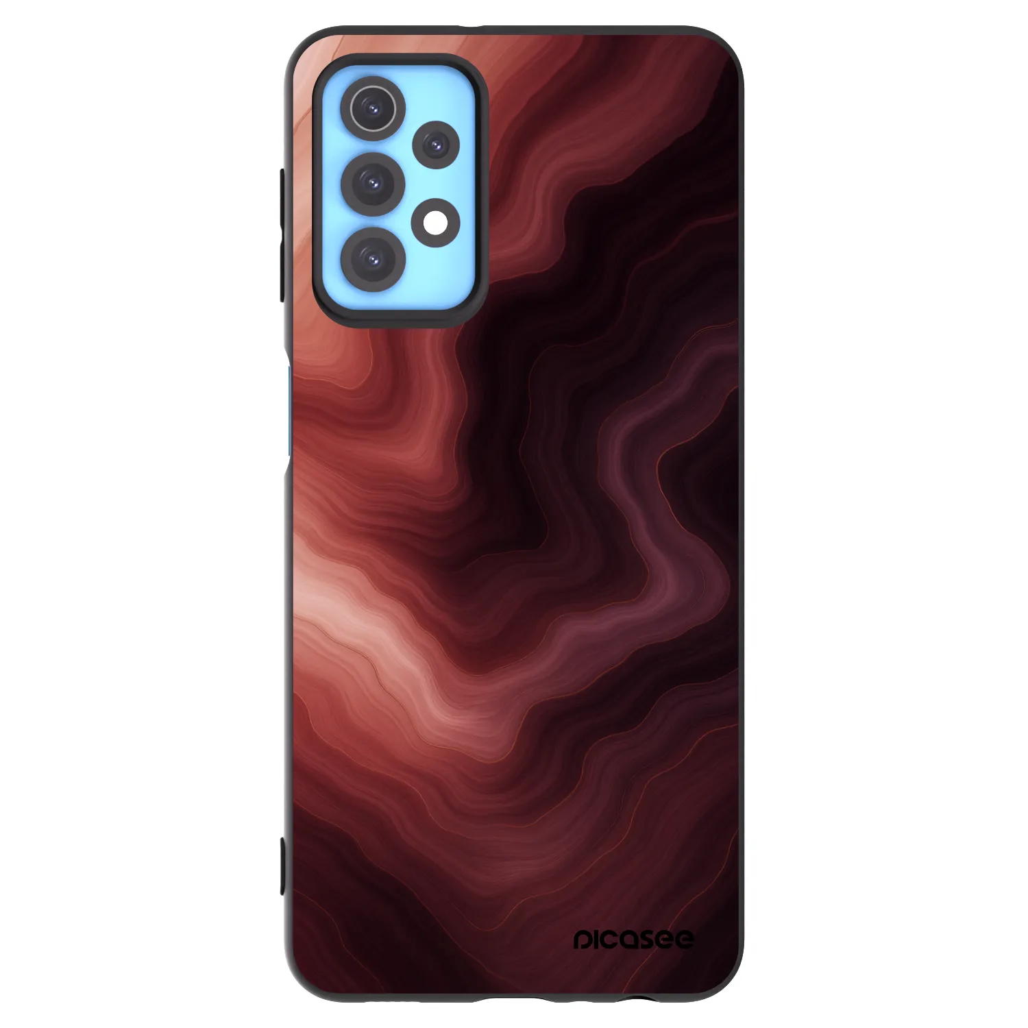Picasee Samsung Galaxy A32 4G SM-A325F Hülle - Schwarzes Silikon - Rouge