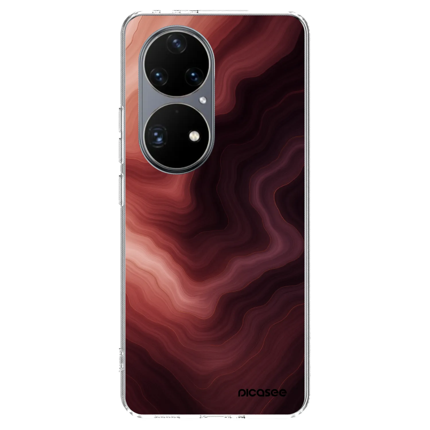 Picasee Huawei P50 Hülle - Transparentes Silikon - Rouge