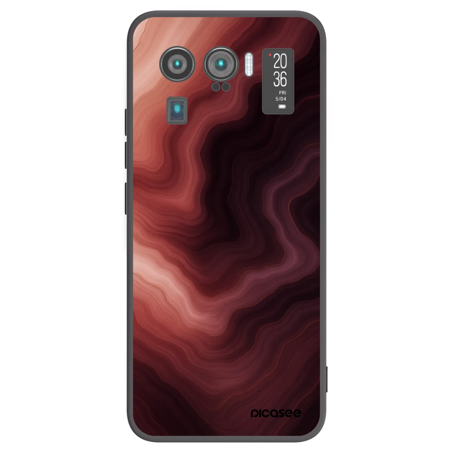 Picasee Xiaomi Mi 11 Ultra Hülle - Schwarzes Silikon - Rouge