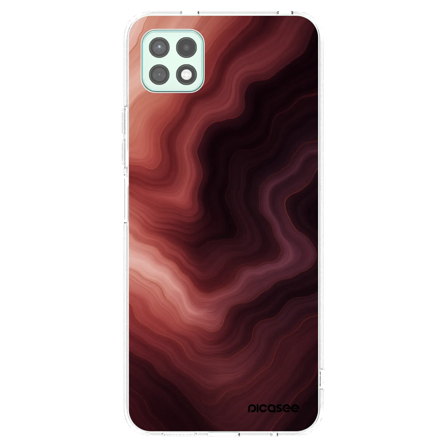 Picasee Samsung Galaxy A22 A226B 5G Hülle - Transparentes Silikon - Rouge