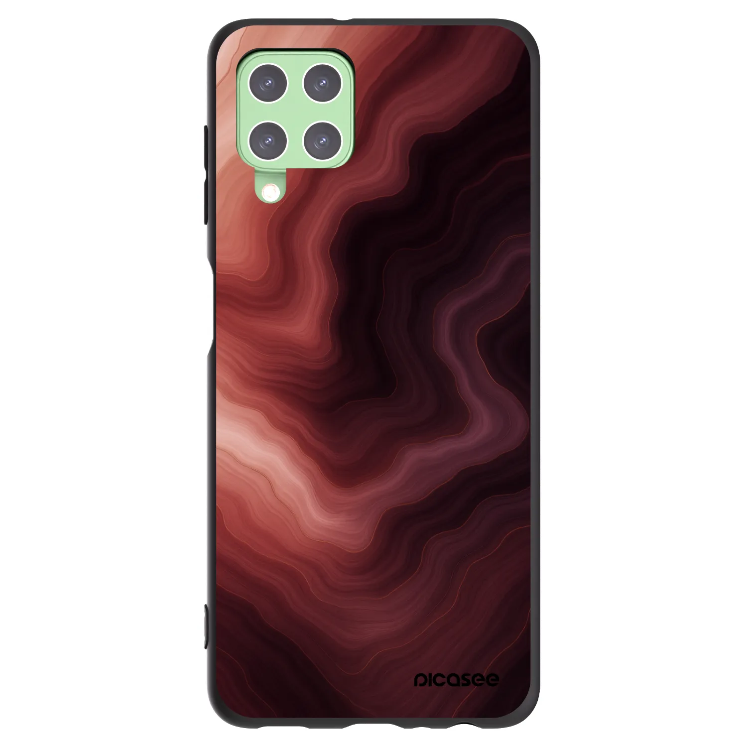 Picasee Samsung Galaxy A22 A225F 4G Hülle - Schwarzes Silikon - Rouge