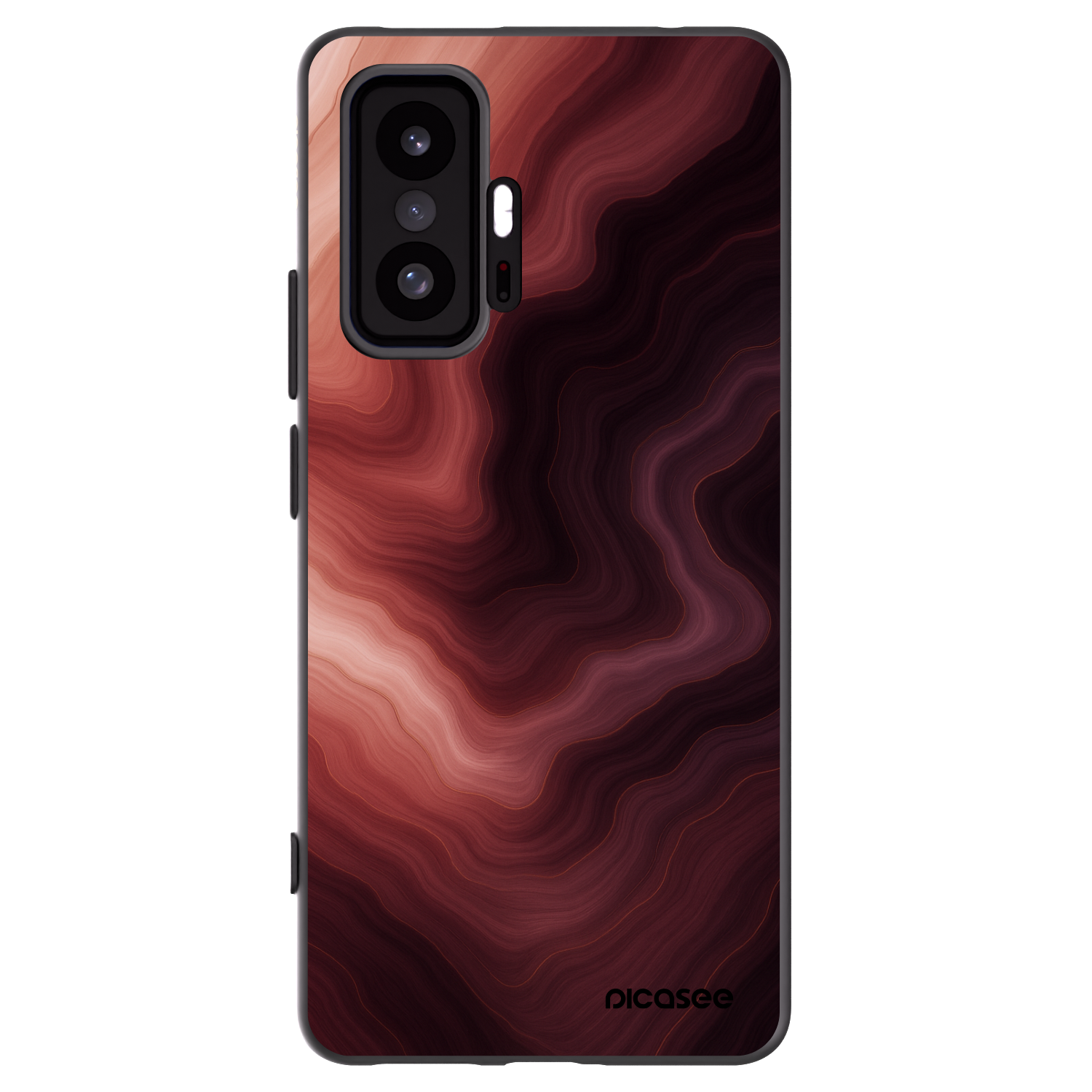 Picasee Xiaomi 11T Hülle - Schwarzes Silikon - Rouge