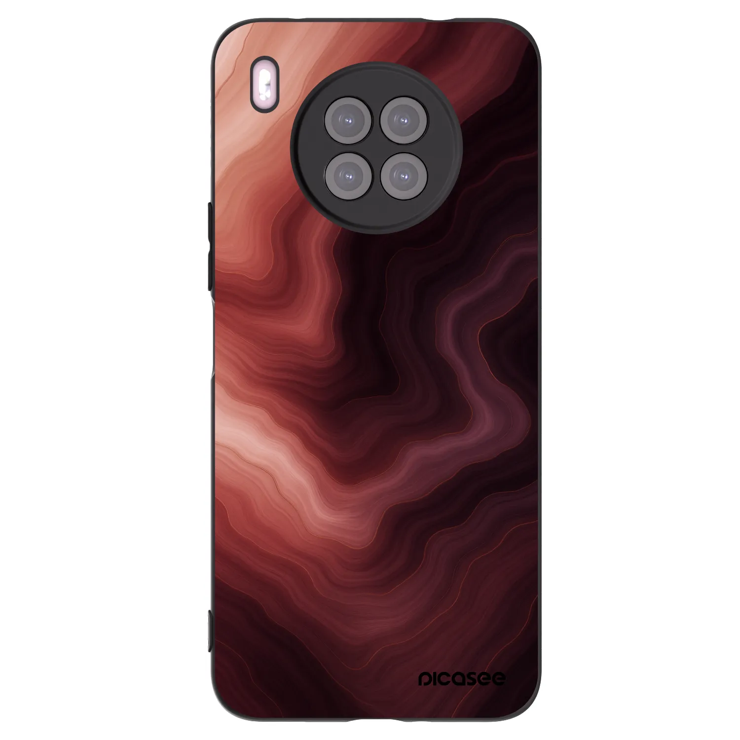 Picasee Huawei Nova 8i Hülle - Schwarzes Silikon - Rouge