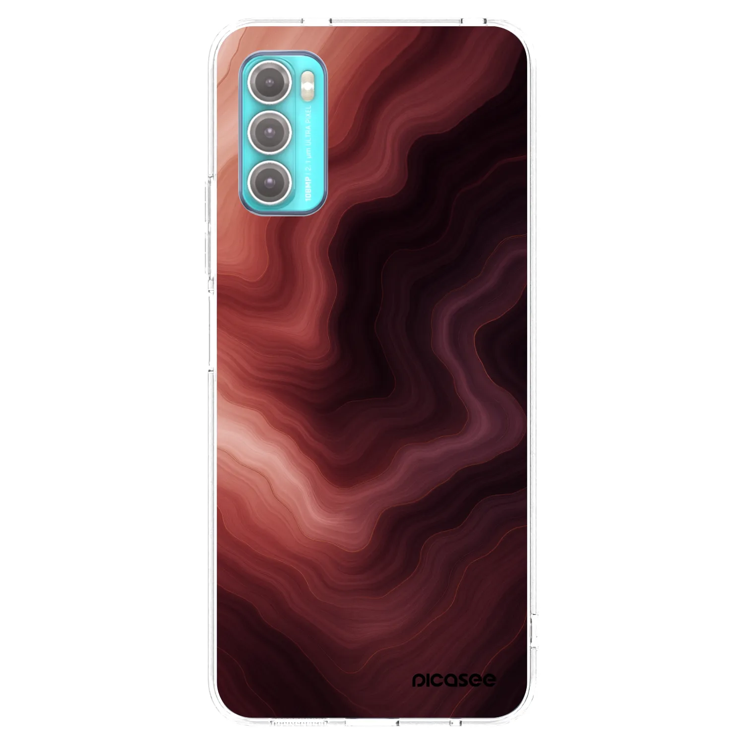 Picasee Motorola Moto G60 Hülle - Transparentes Silikon - Rouge