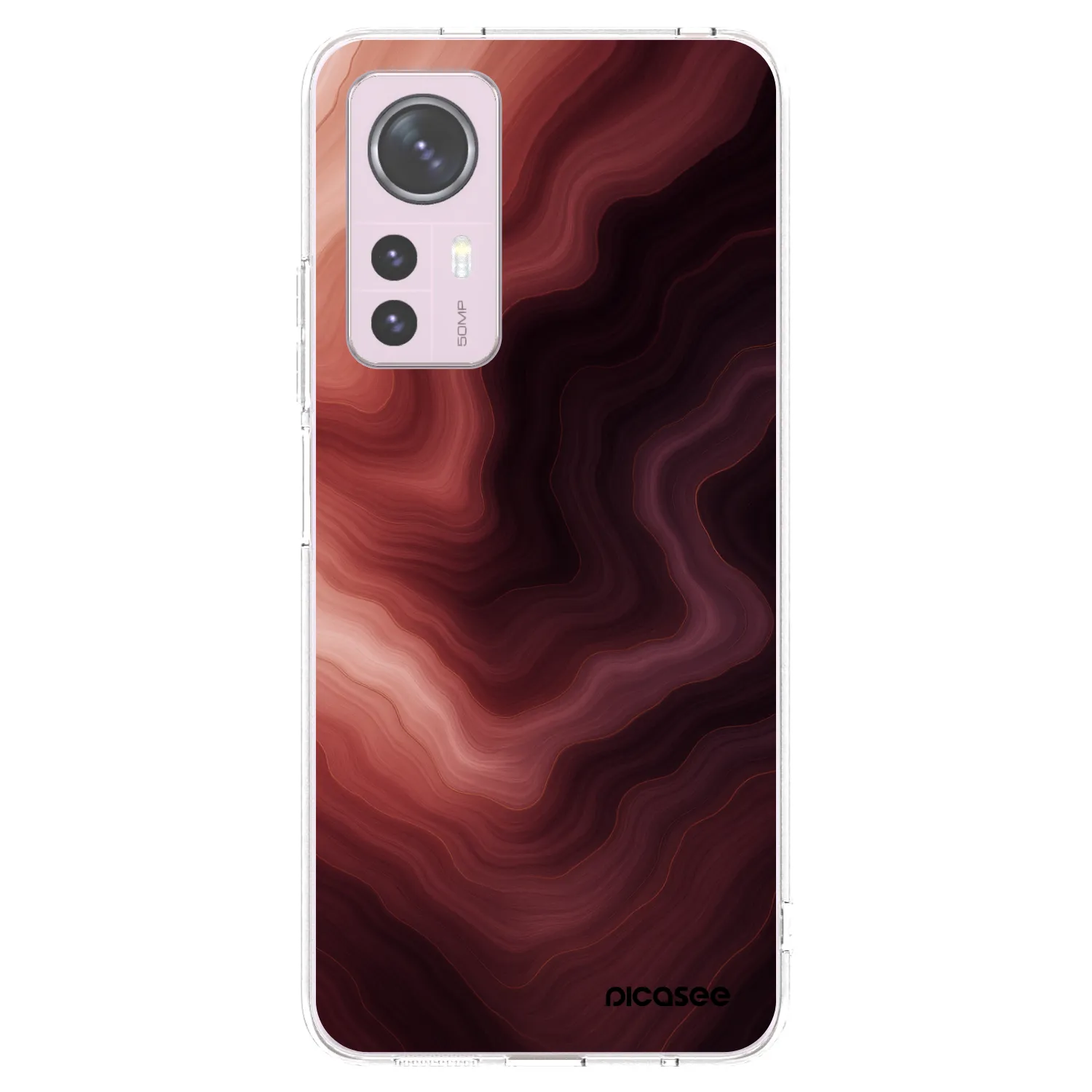 Picasee Xiaomi 12 Hülle - Transparentes Silikon - Rouge