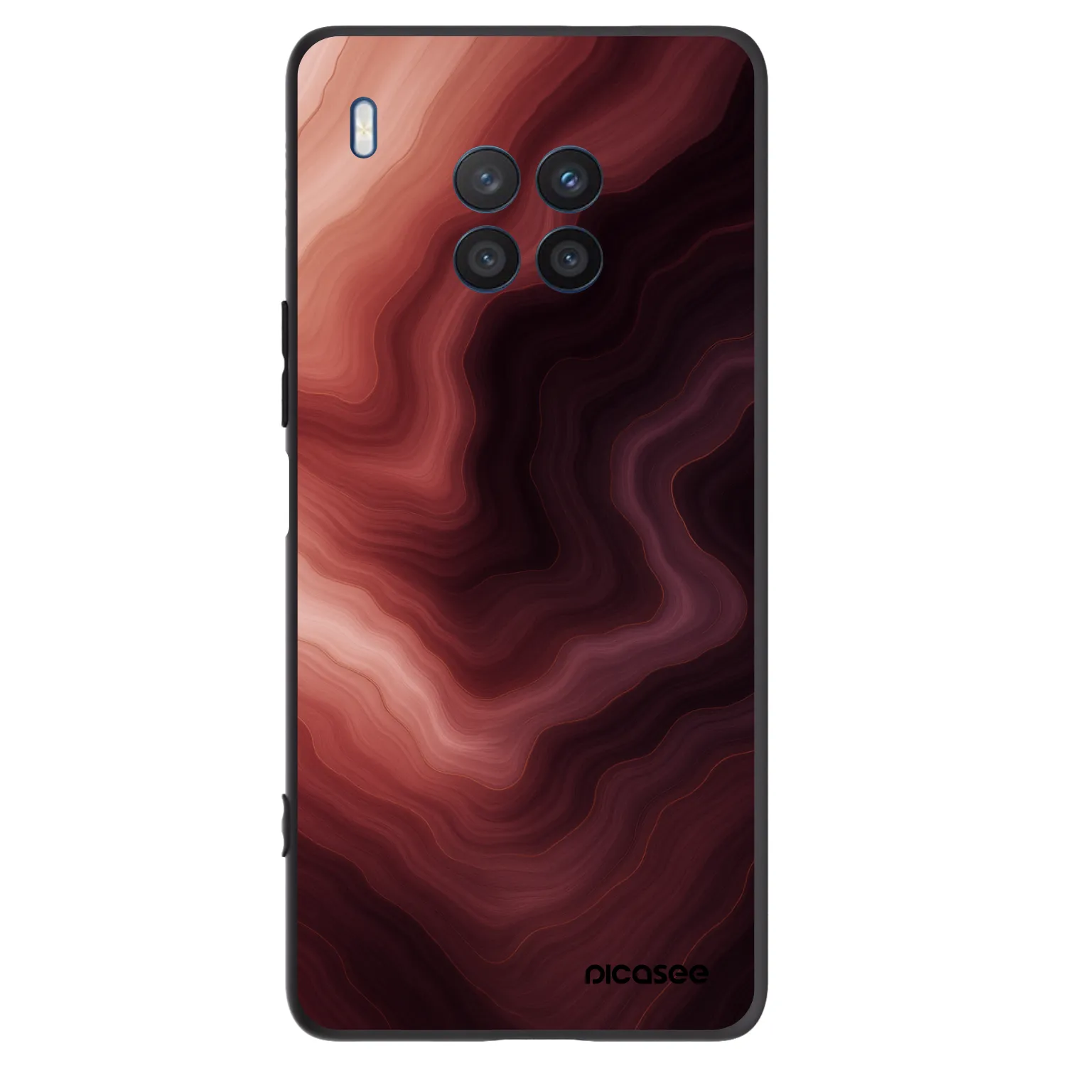 Picasee Honor 50 Lite Hülle - Schwarzes Silikon - Rouge