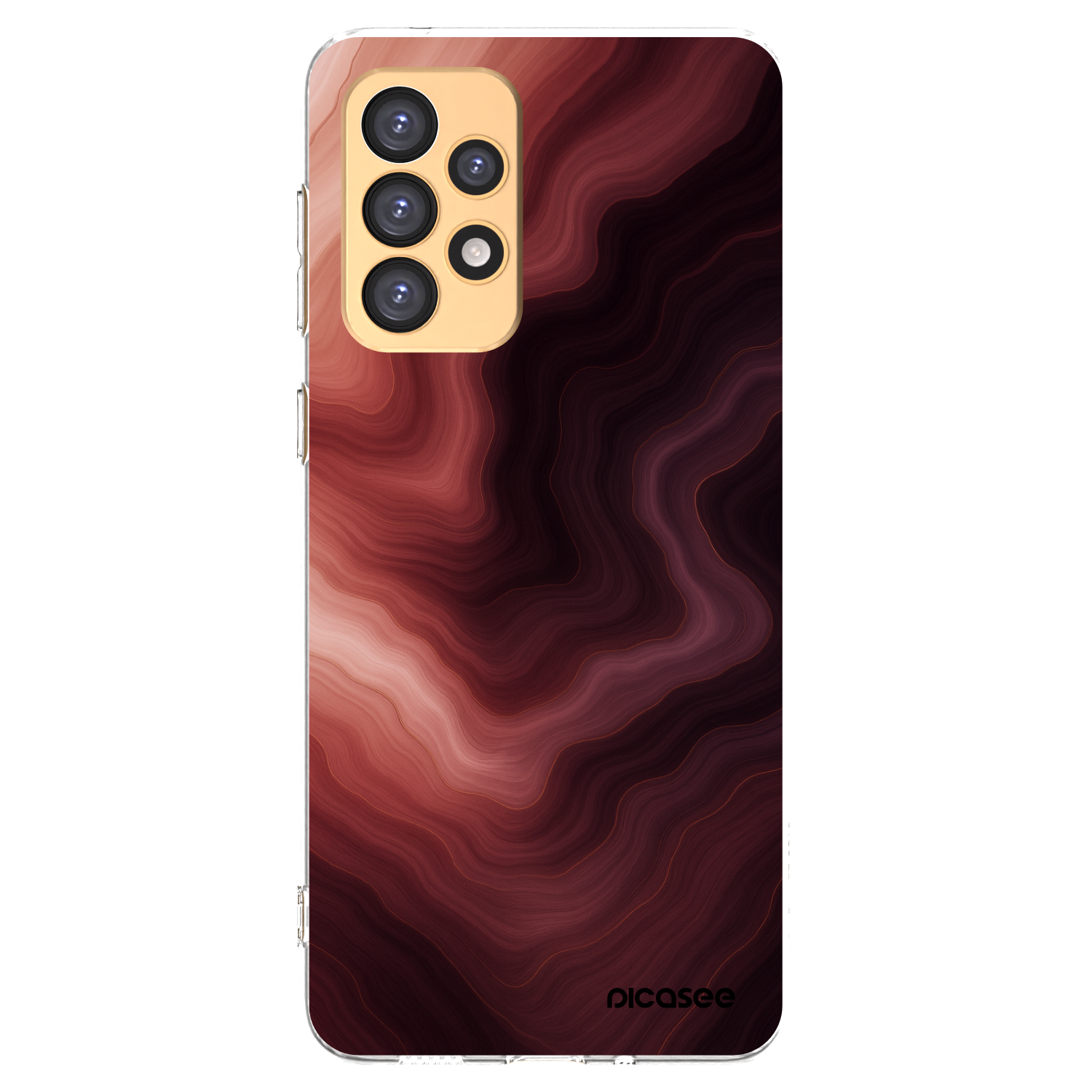 Picasee Samsung Galaxy A33 5G A336 Hülle - Transparentes Silikon - Rouge