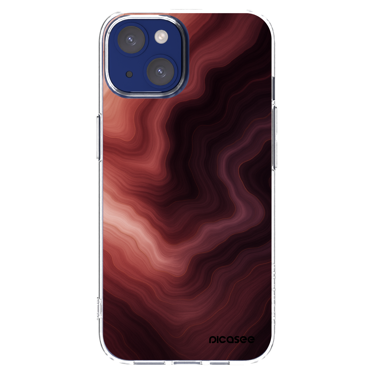 Picasee Apple iPhone 14 Hülle - Transparentes Silikon - Rouge