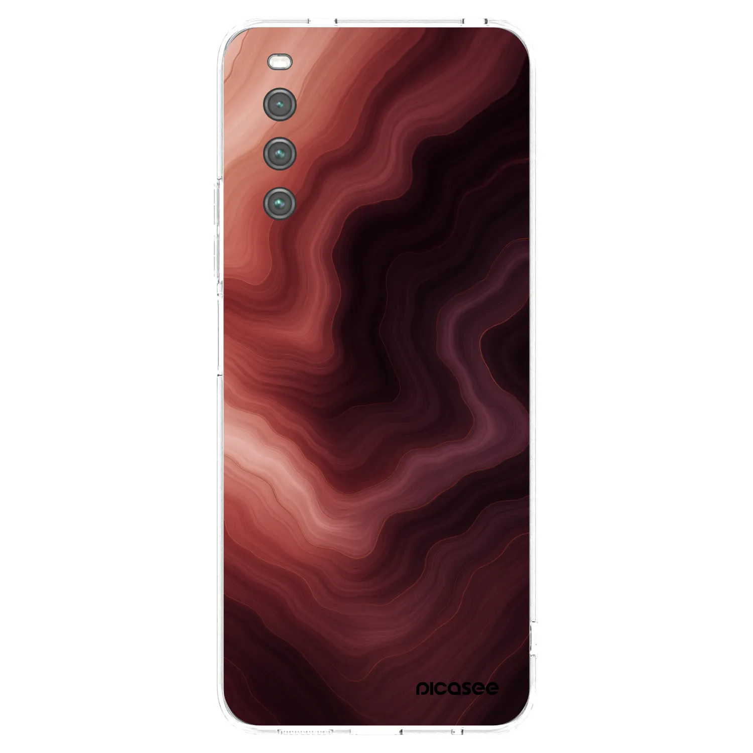 Picasee Sony Xperia 10 IV 5G Hülle - Transparentes Silikon - Rouge