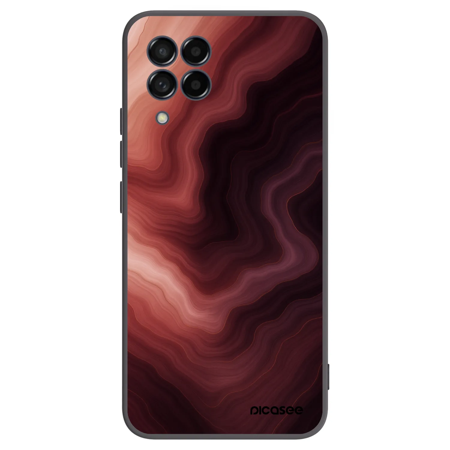 Picasee Samsung Galaxy M53 5G Hülle - Schwarzes Silikon - Rouge