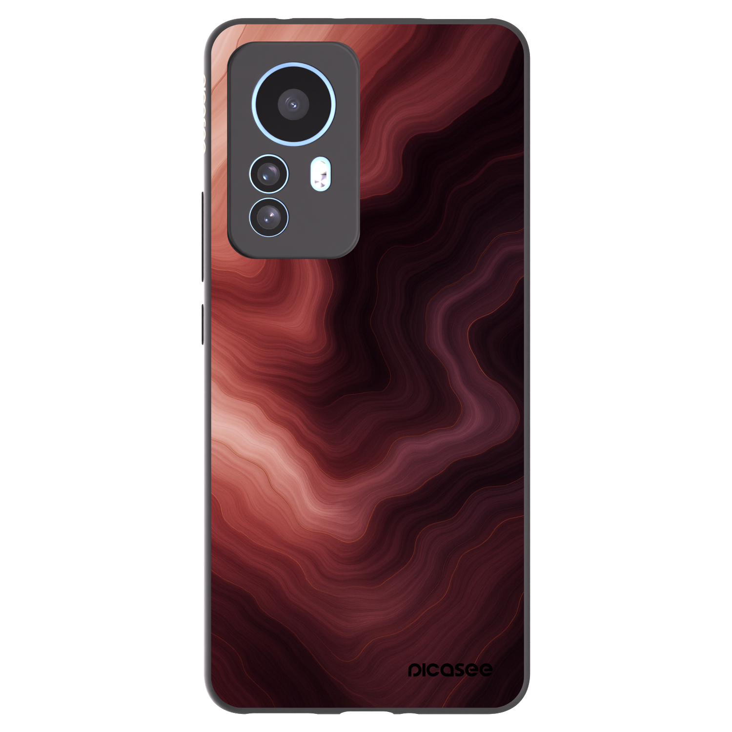 Picasee Xiaomi 12T Hülle - Schwarzes Silikon - Rouge
