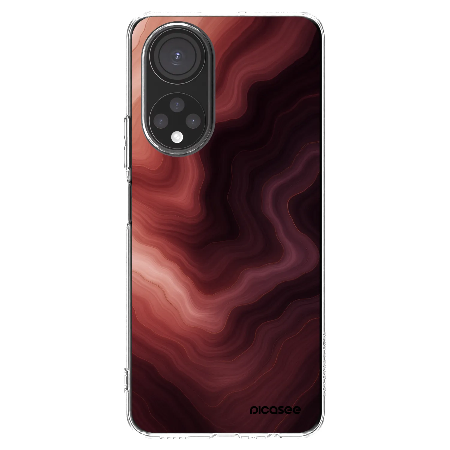 Picasee Honor X7 Hülle - Transparentes Silikon - Rouge