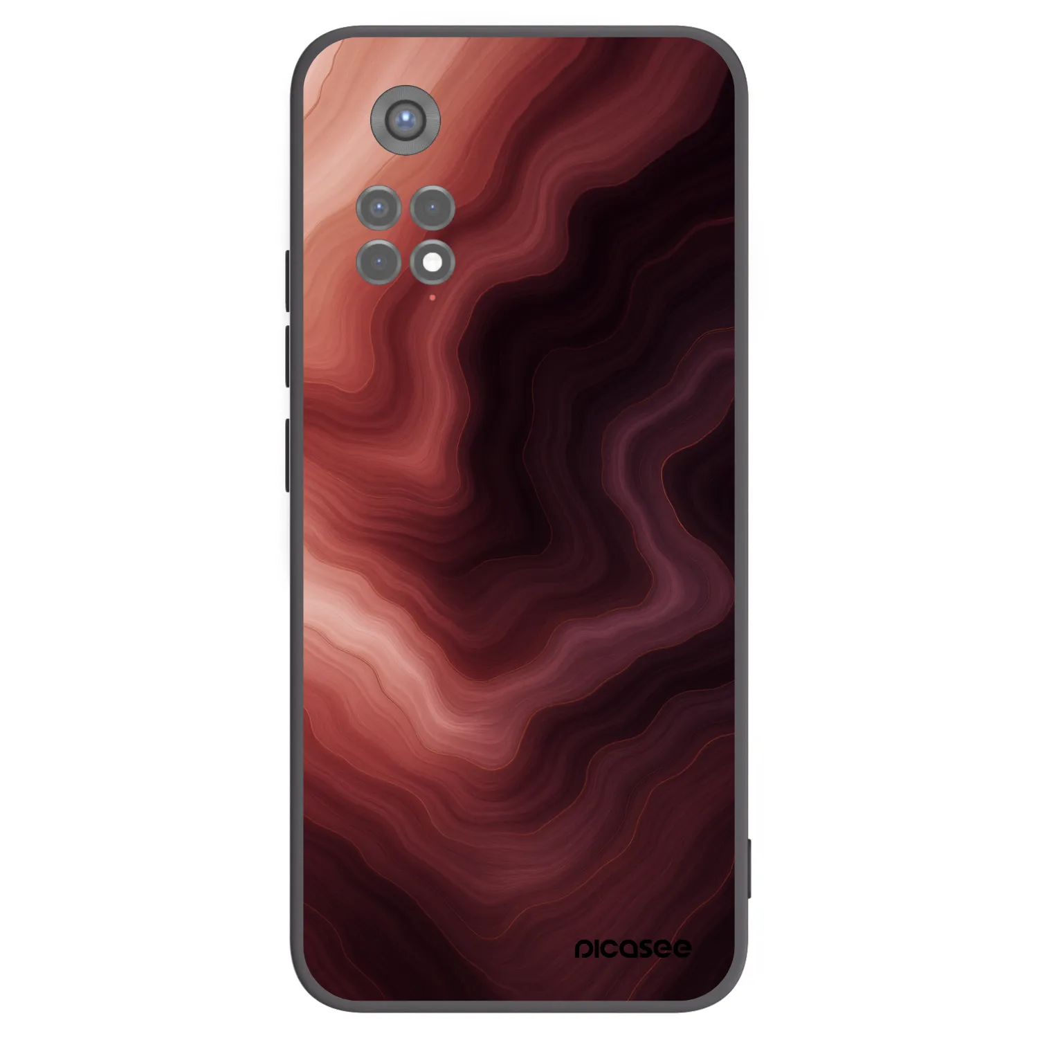 Picasee Xiaomi Redmi Note 11S 5G Hülle - Schwarzes Silikon - Rouge