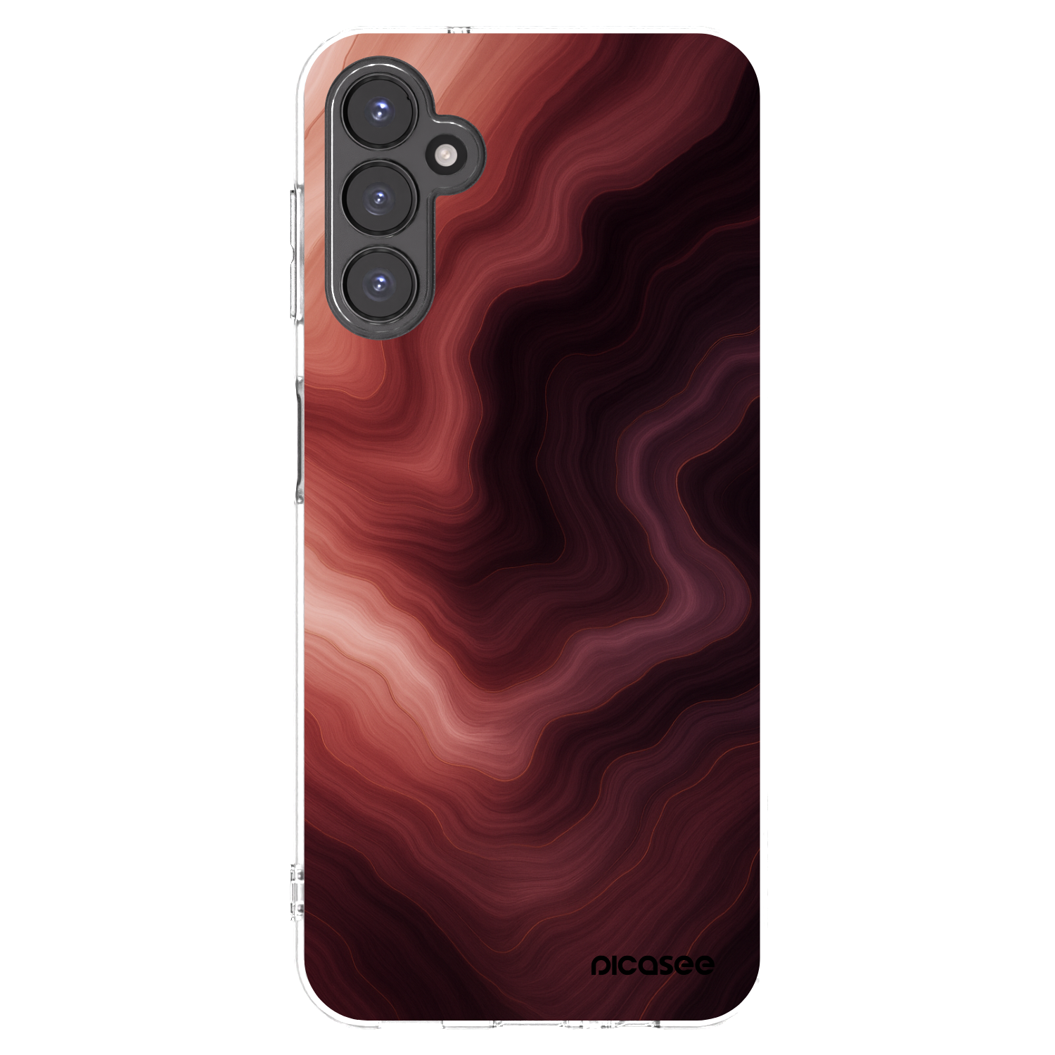 Picasee Samsung Galaxy A14 4G A145R Hülle - Transparentes Silikon - Rouge