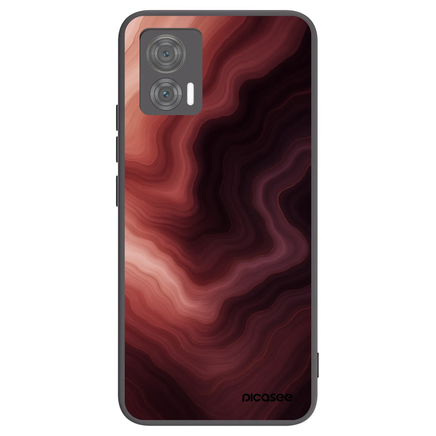 Picasee Motorola Edge 30 Neo Hülle - Schwarzes Silikon - Rouge