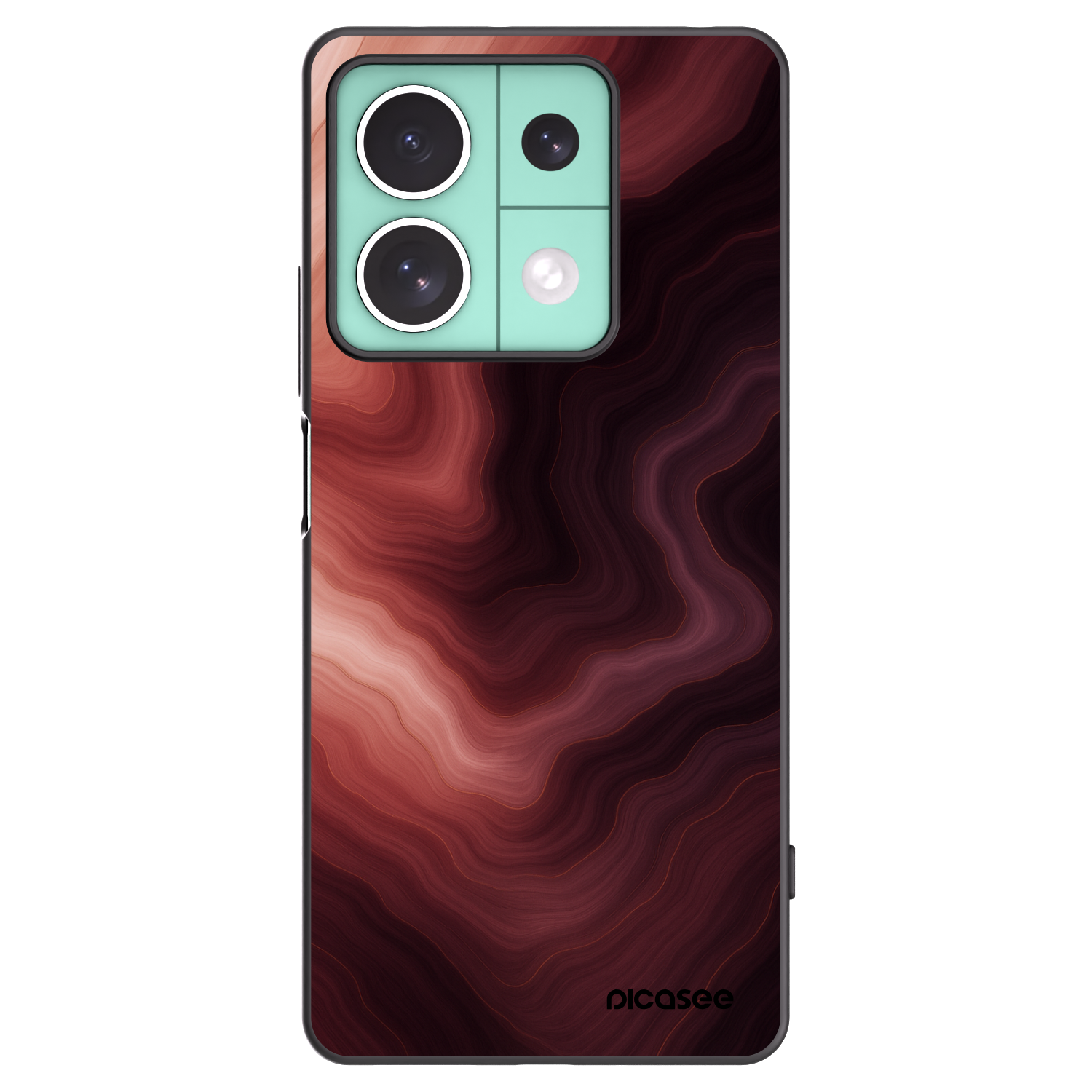 Picasee Xiaomi Redmi Note 13 5G Hülle - Schwarzes Silikon - Rouge