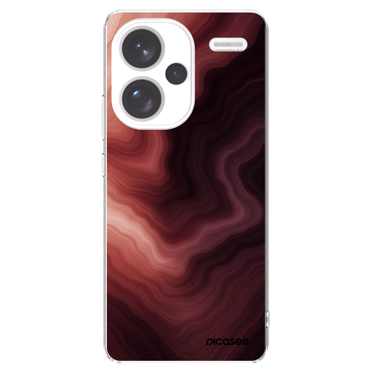 Picasee Xiaomi Redmi Note 13 Pro+ 5G Hülle - Transparentes Silikon - Rouge