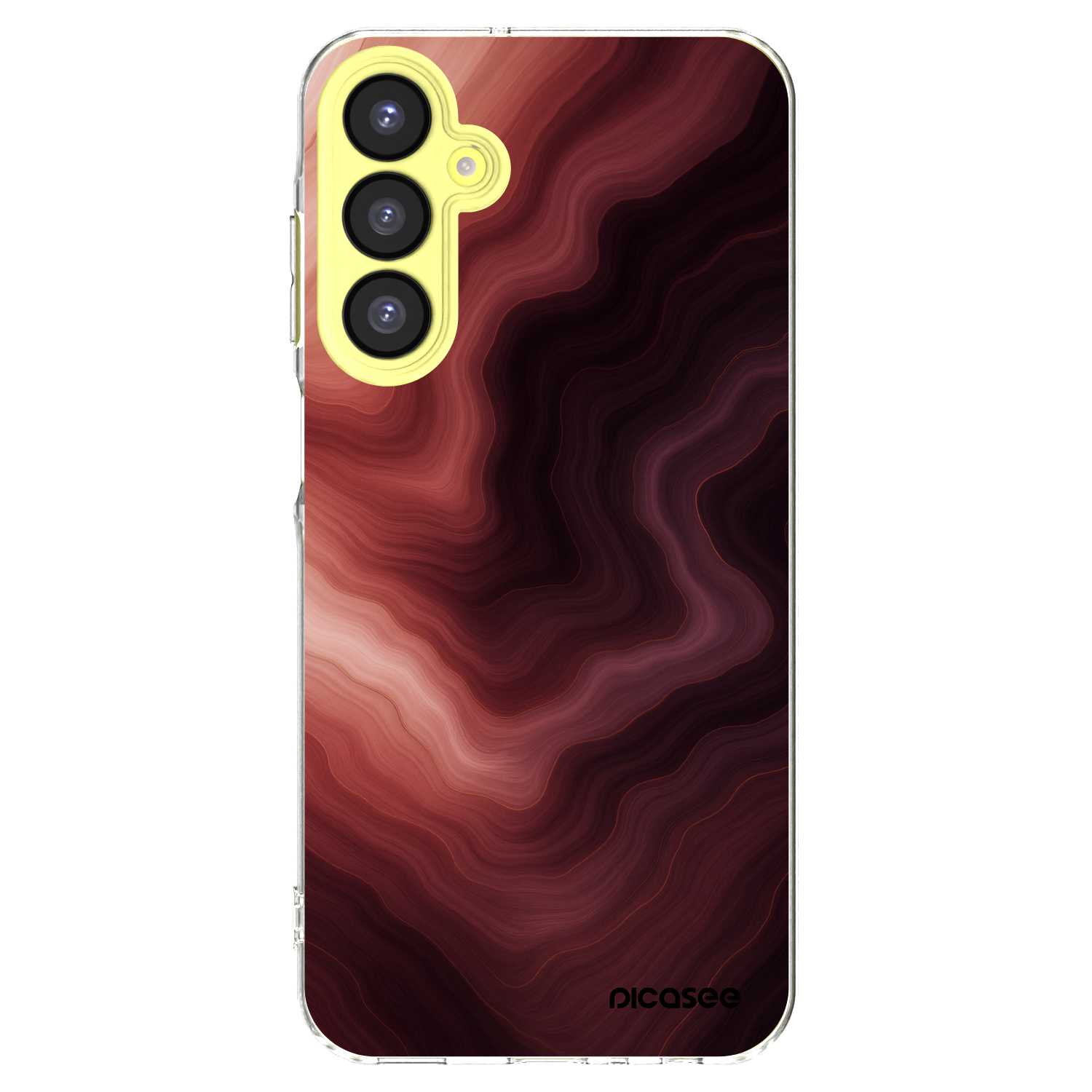 Picasee Samsung Galaxy A25 A256B 5G Hülle - Transparentes Silikon - Rouge
