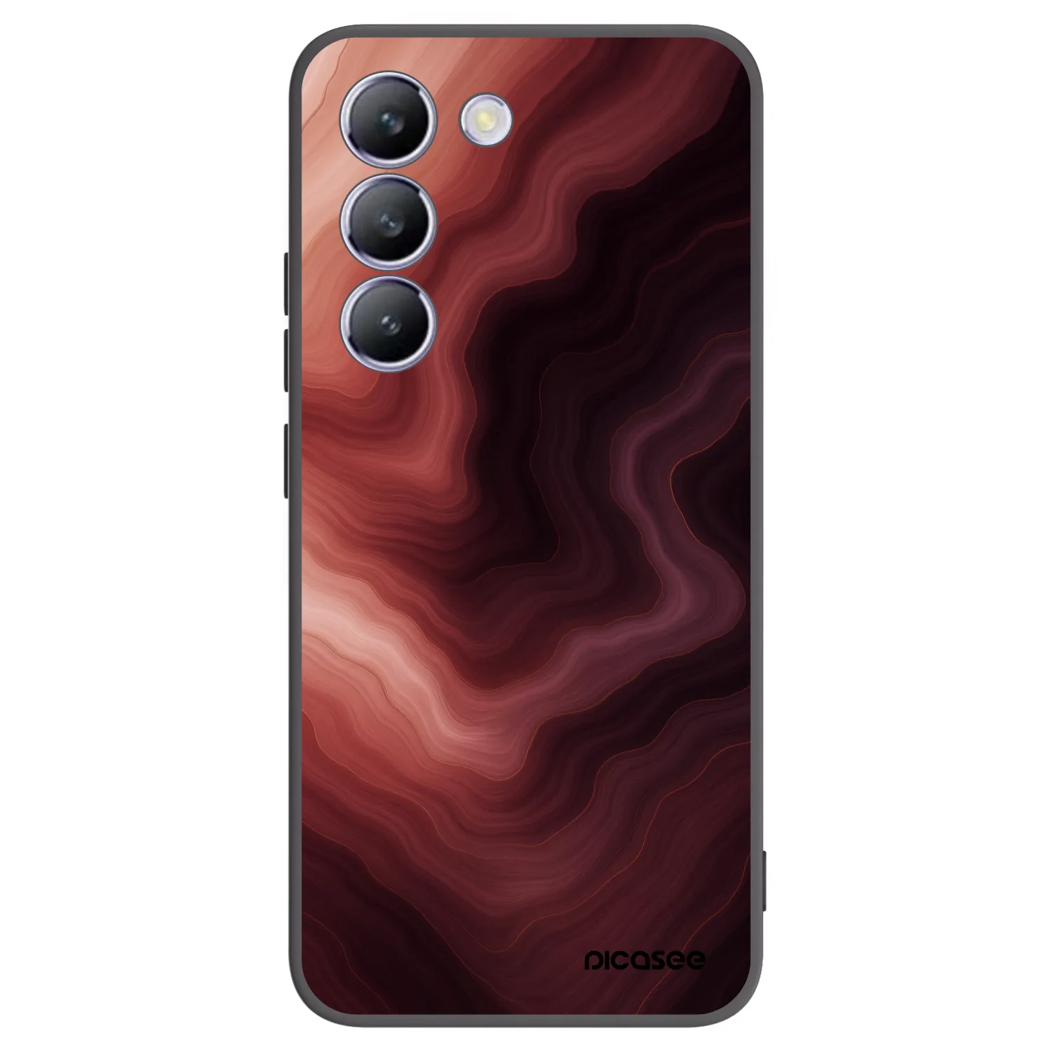 Picasee Vivo V40 SE 5G Hülle - Schwarzes Silikon - Rouge