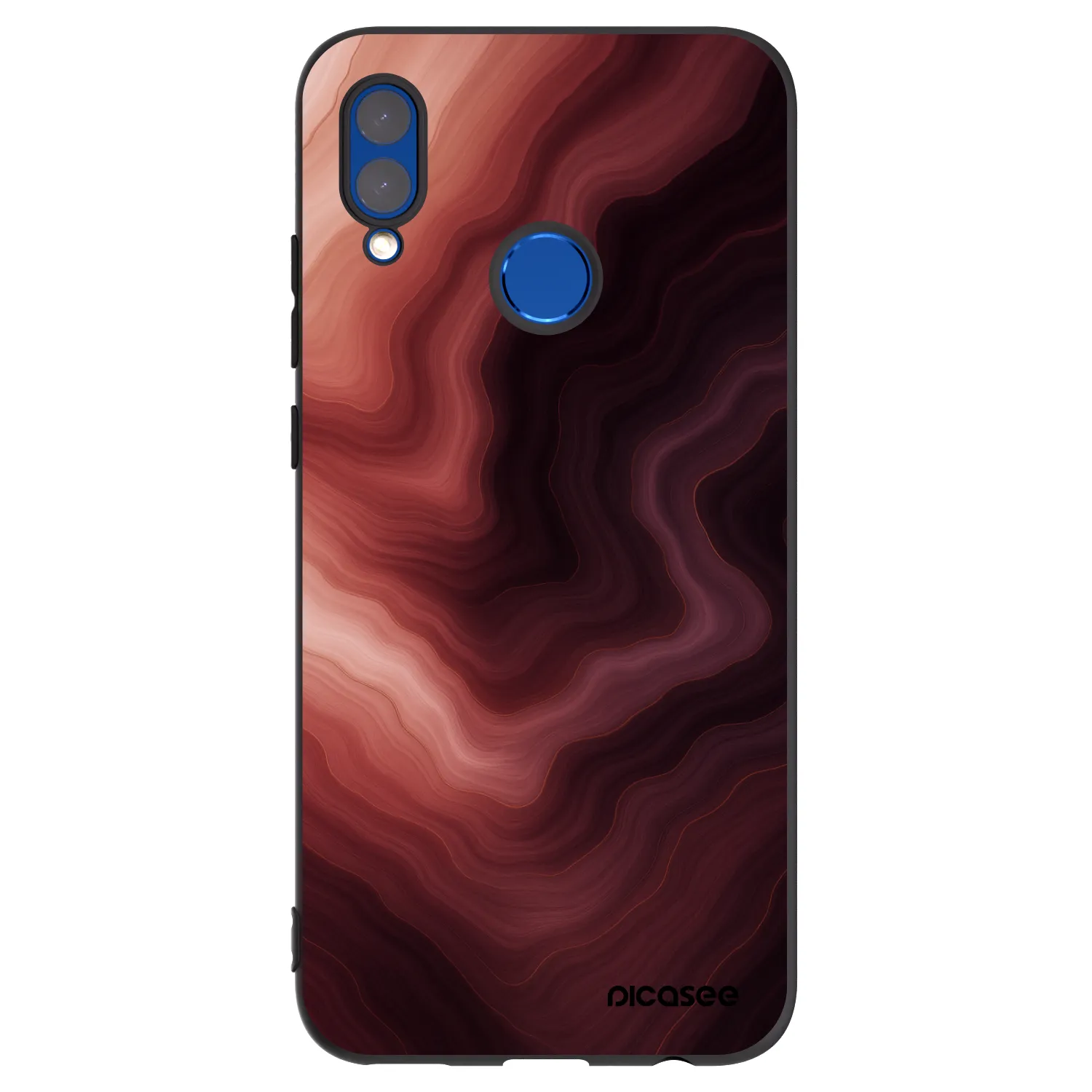 Picasee Huawei P Smart 2019 Hülle - Schwarzes Silikon - Rouge