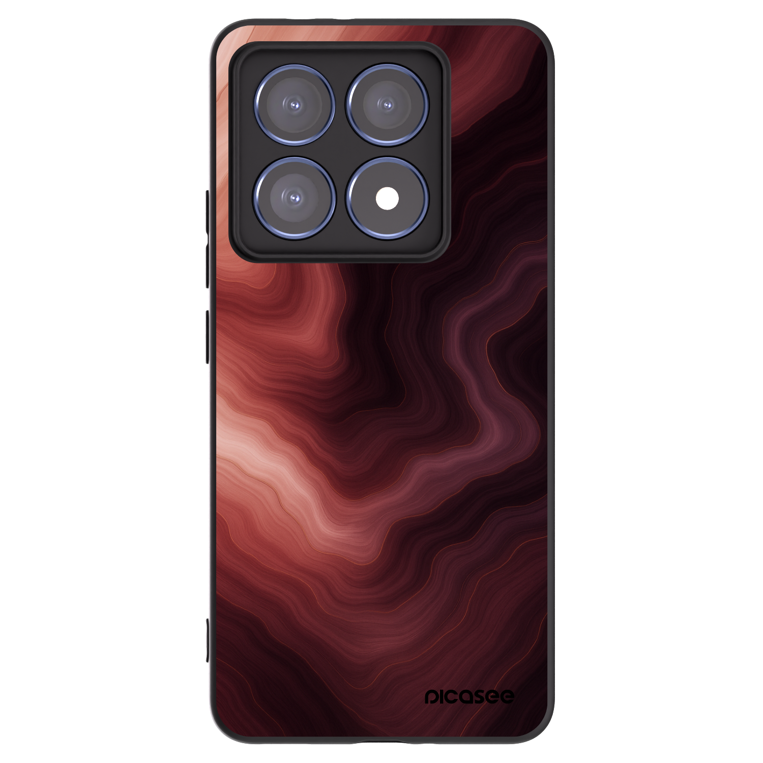 Picasee Xiaomi 14T Pro Hülle - Schwarzes Silikon - Rouge