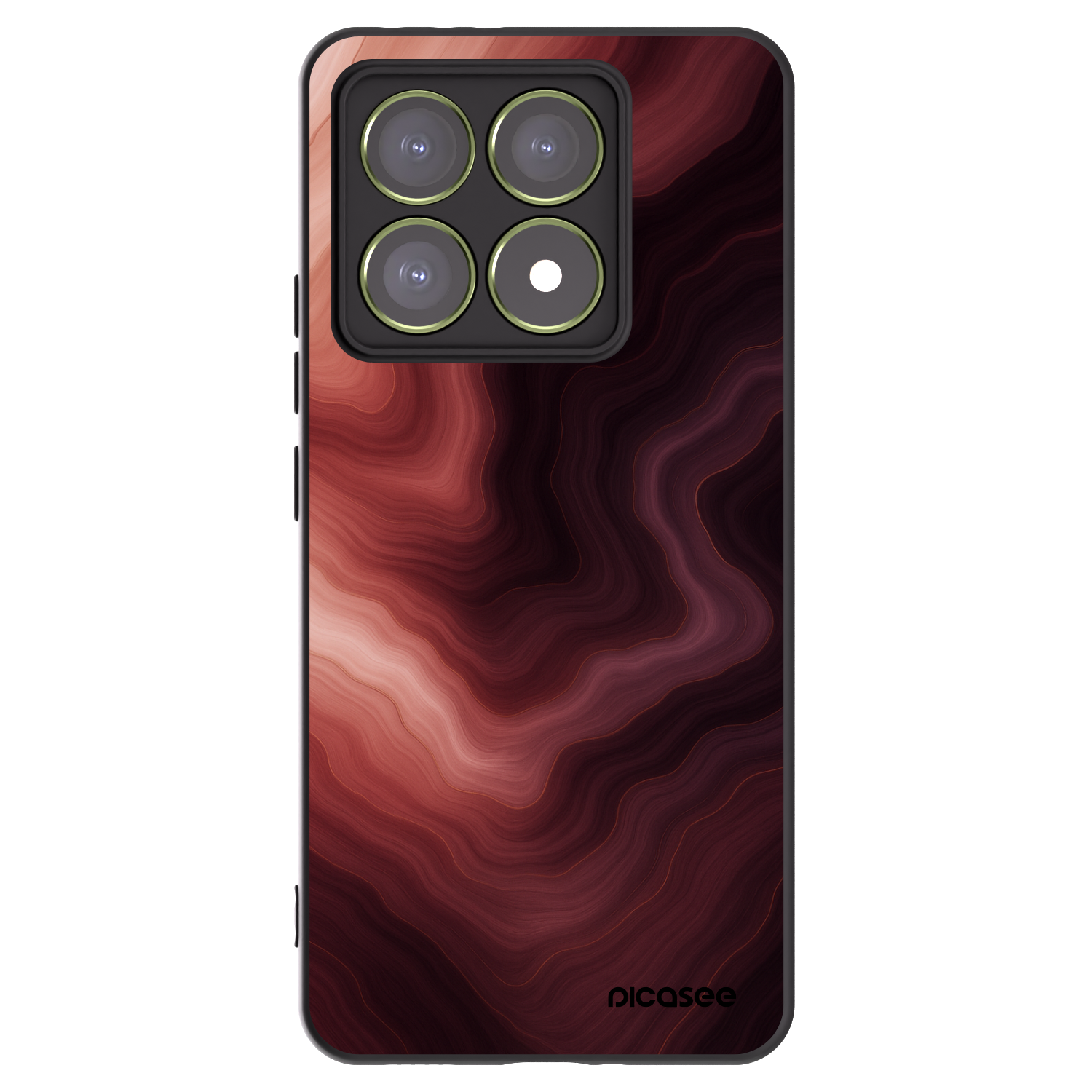Picasee Xiaomi 14T Hülle - Schwarzes Silikon - Rouge