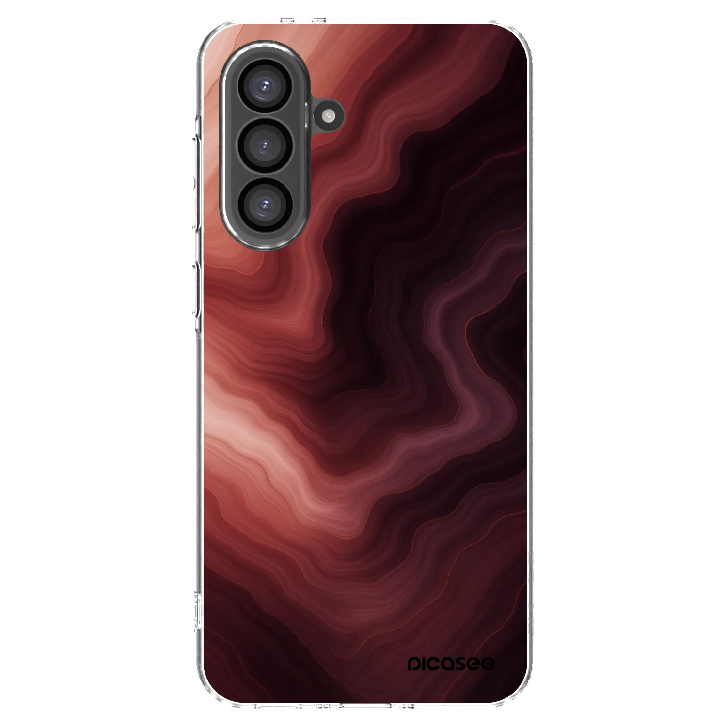 Picasee Samsung Galaxy A56 5G A566B Hülle - Transparentes Silikon - Rouge