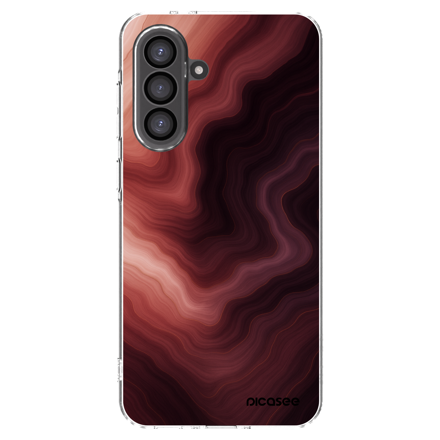 Picasee Samsung Galaxy A36 5G Hülle - Transparentes Silikon - Rouge