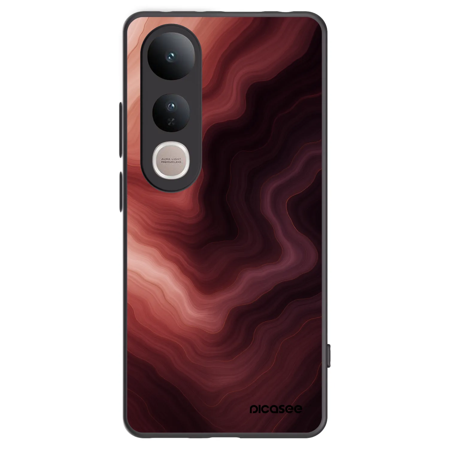 Picasee Vivo V50 Lite 5G Hülle - Schwarzes Silikon - Rouge