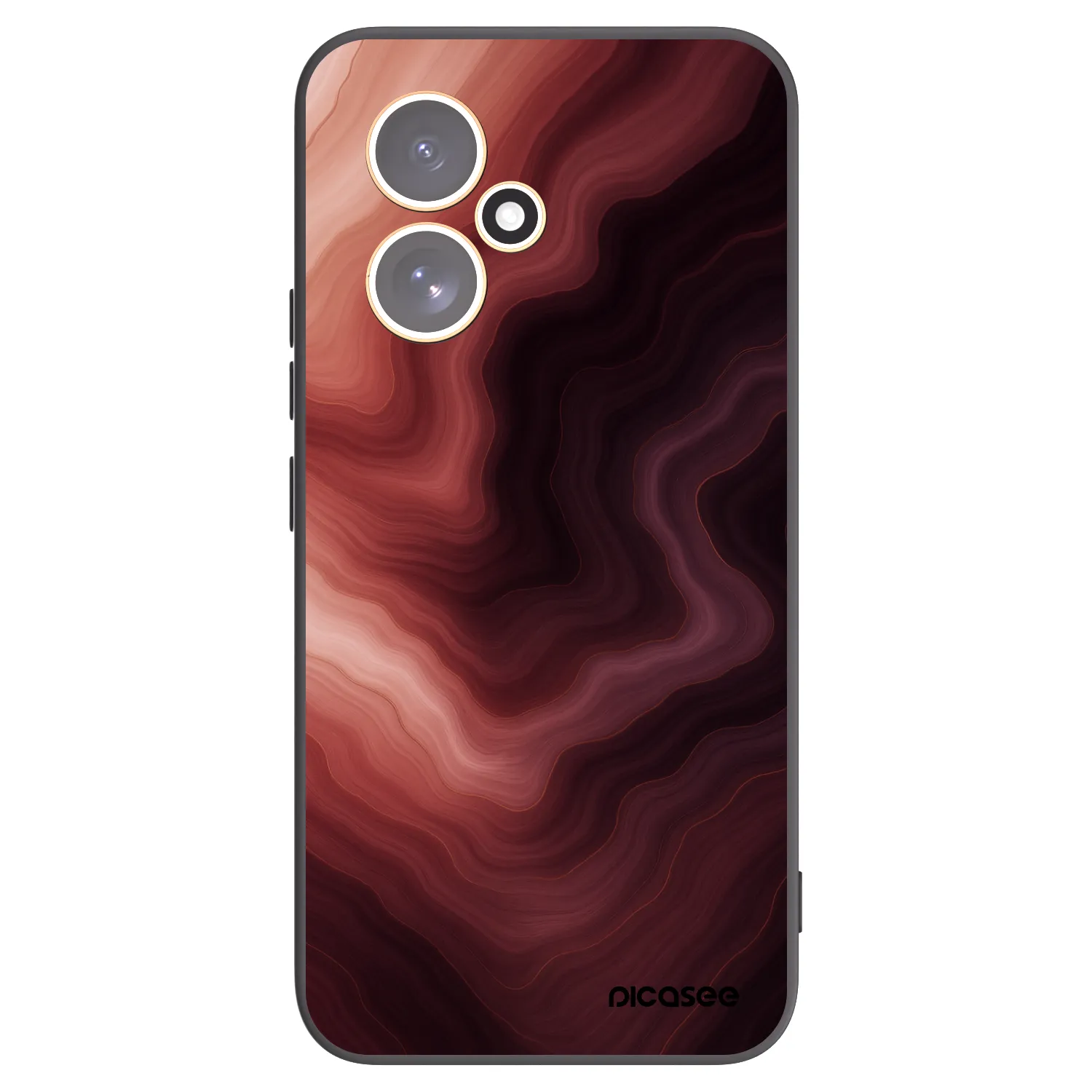 Picasee Honor 400 5G Hülle - Schwarzes Silikon - Rouge