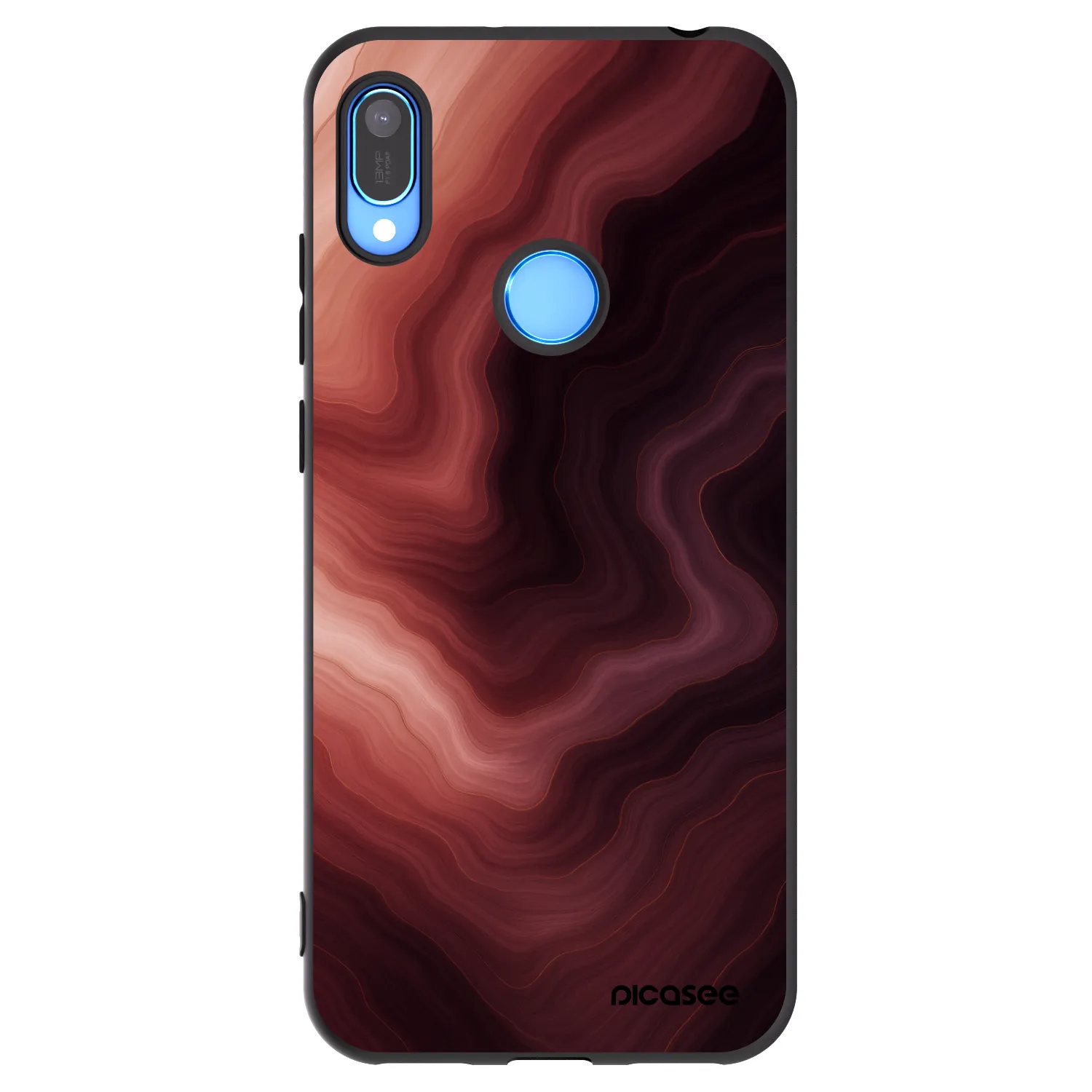 Picasee Huawei Y6 2019 Hülle - Schwarzes Silikon - Rouge