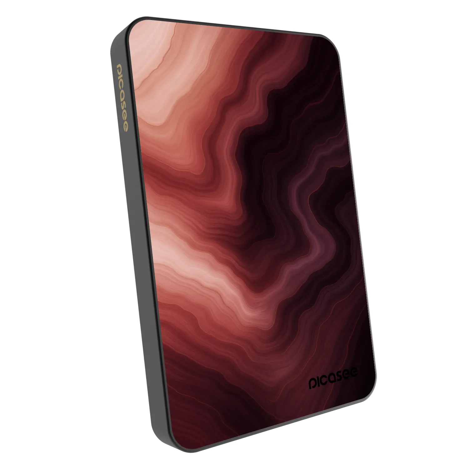 Picasee Powerbank mit MagSafe 5 000 mAh Grau - Rouge