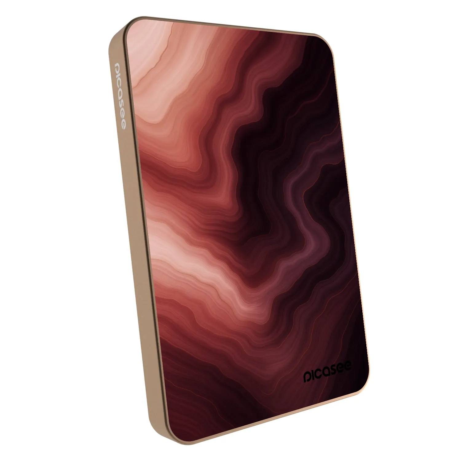 Picasee Powerbank mit MagSafe 5 000 mAh Golden - Rouge