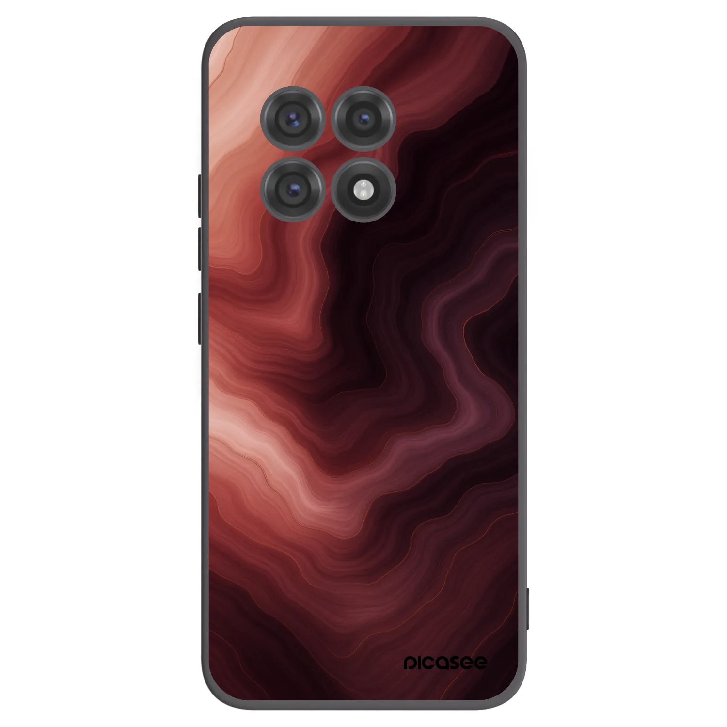 Picasee OnePlus 13R 5G Hülle - Schwarzes Silikon - Rouge