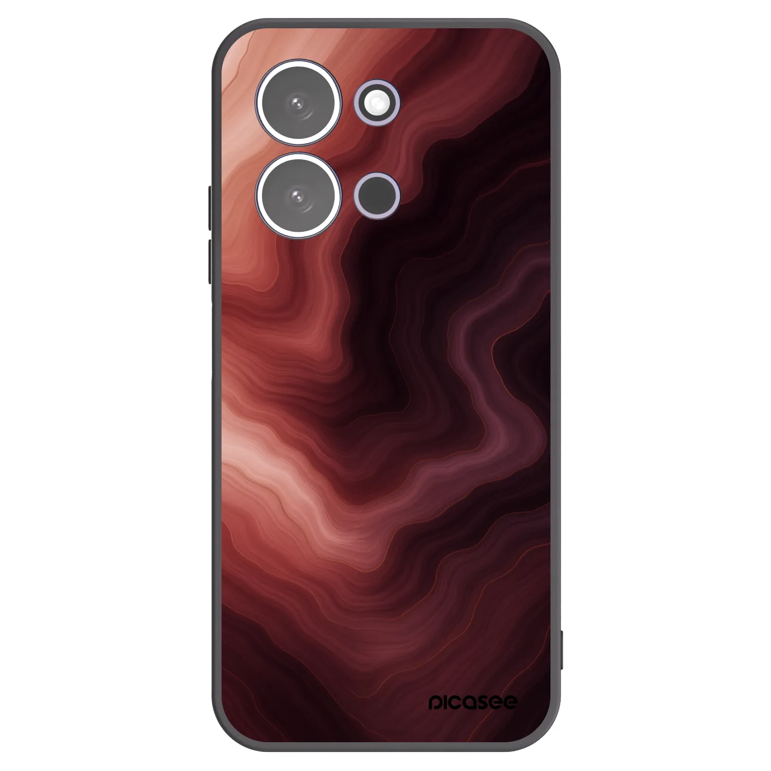 Picasee Xiaomi Redmi 15C 5G Hülle - Schwarzes Silikon - Rouge