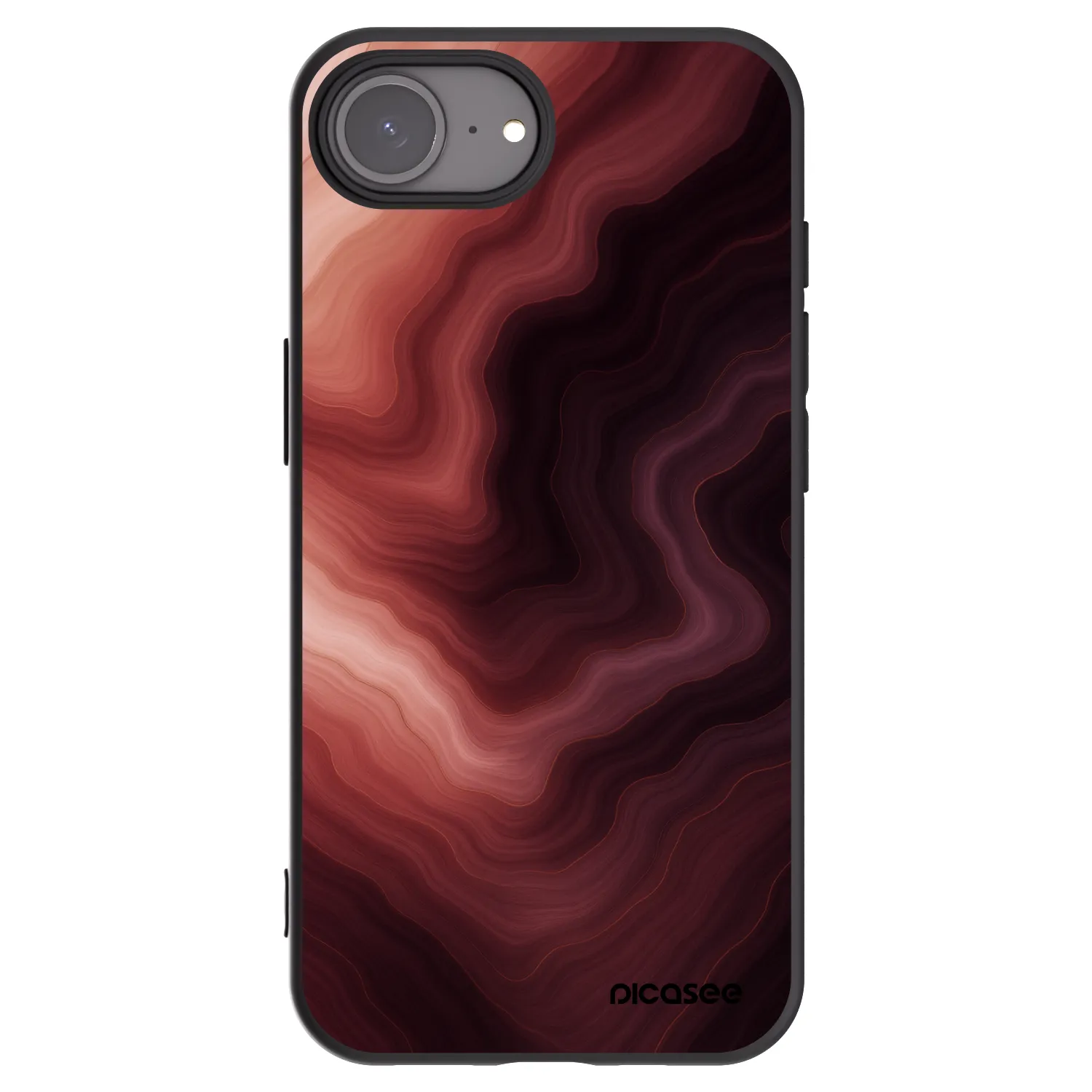Picasee Apple iPhone 17e Hülle - Schwarzes Silikon - Rouge