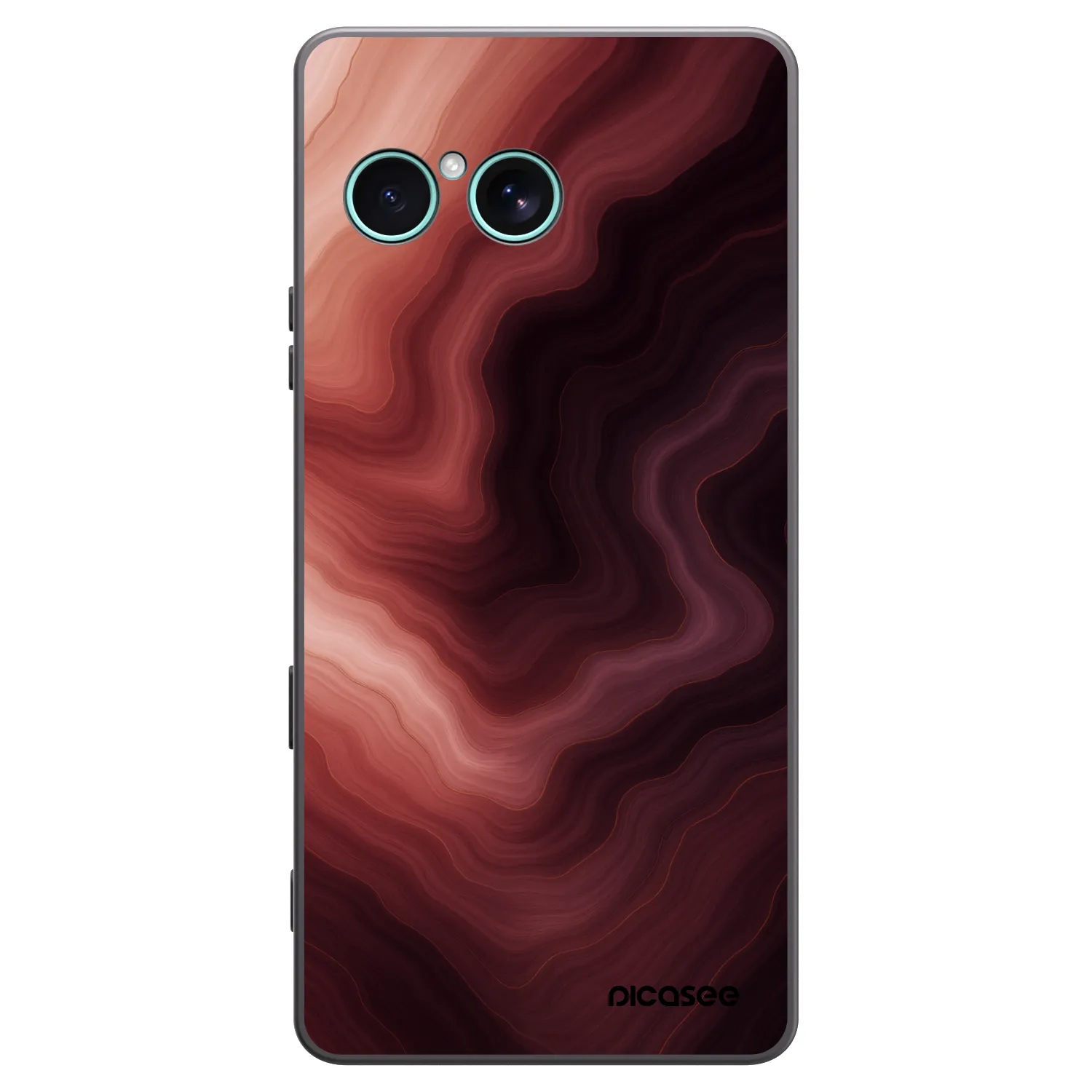 Picasee Sony Xperia 10 VII Hülle - Schwarzes Silikon - Rouge
