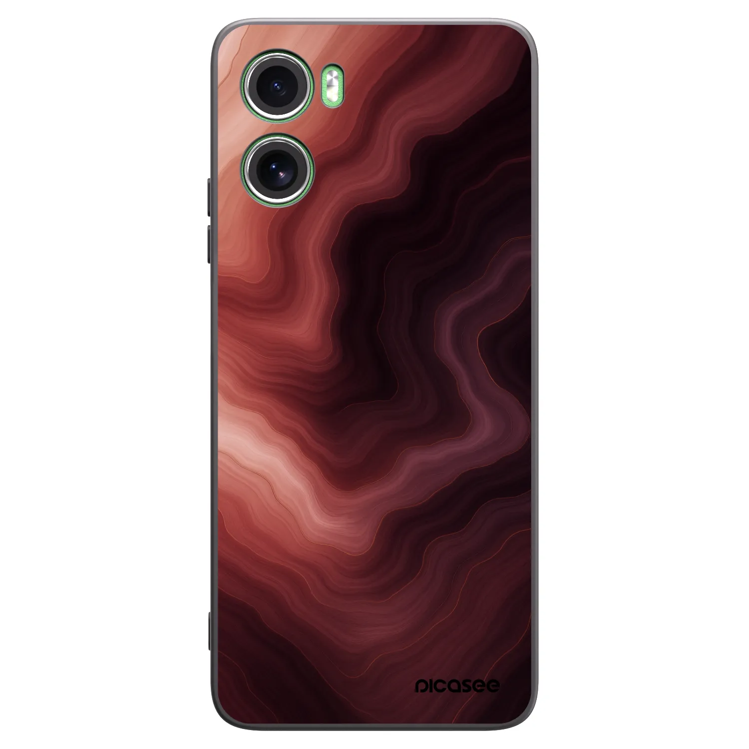 Picasee Motorola Moto G06 Hülle - Schwarzes Silikon - Rouge