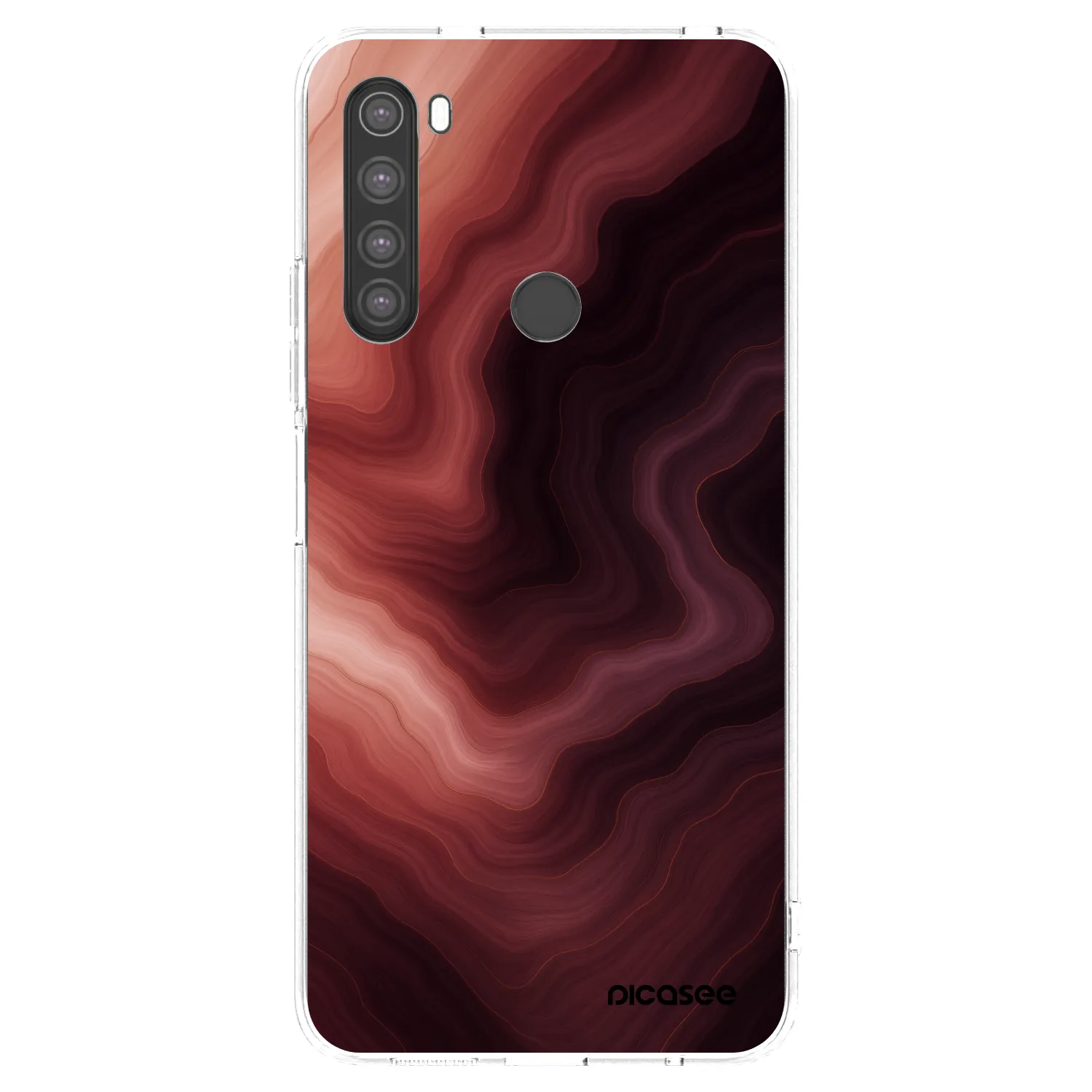 Picasee Xiaomi Redmi Note 8 Hülle - Transparentes Silikon - Rouge