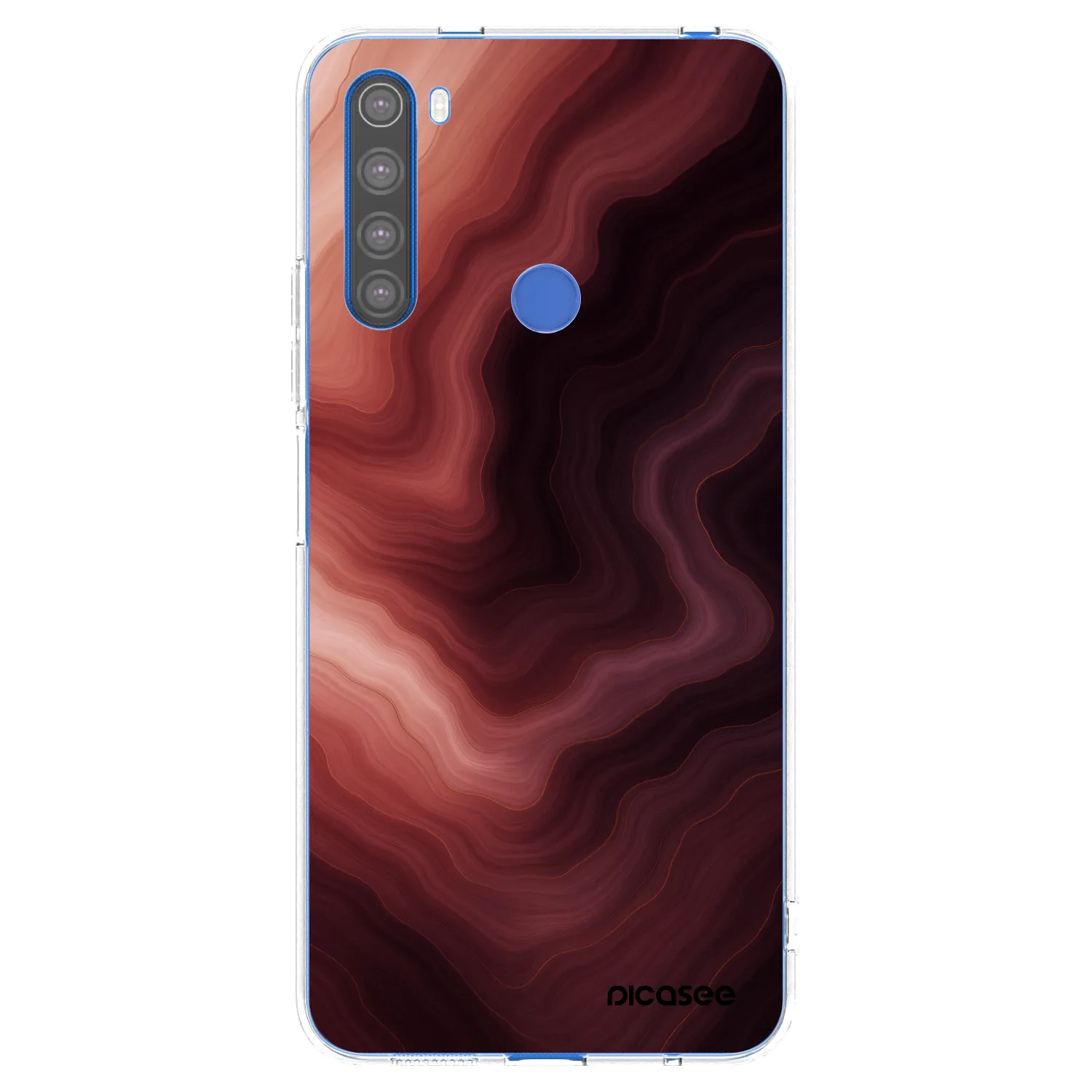 Picasee Xiaomi Redmi Note 8T Hülle - Transparentes Silikon - Rouge