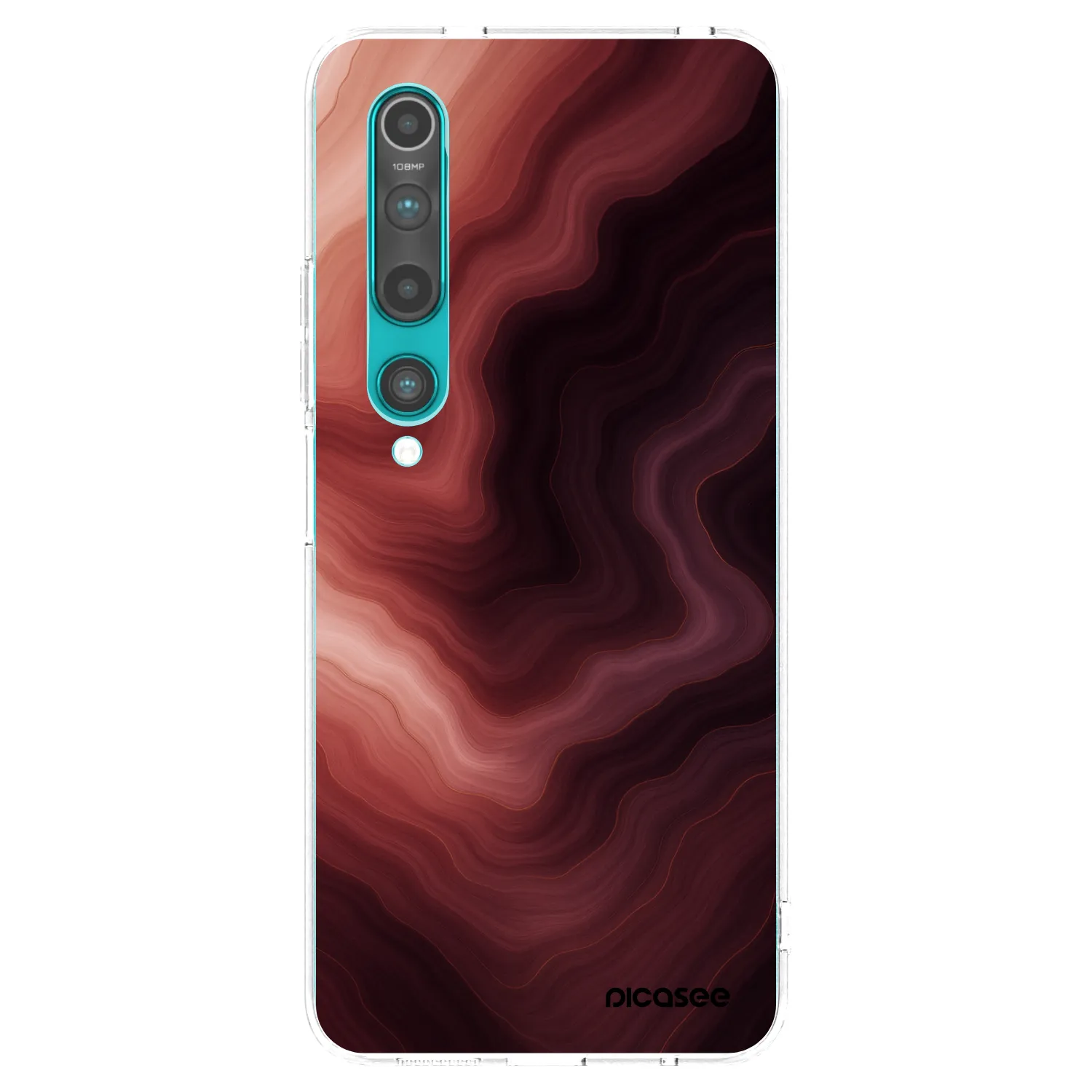 Picasee Xiaomi Mi 10 Hülle - Transparentes Silikon - Rouge