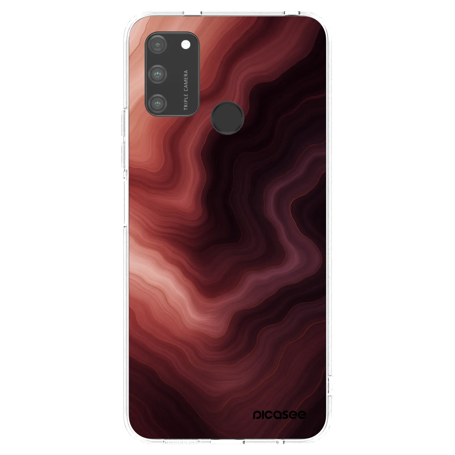 Picasee Honor 9A Hülle - Transparentes Silikon - Rouge