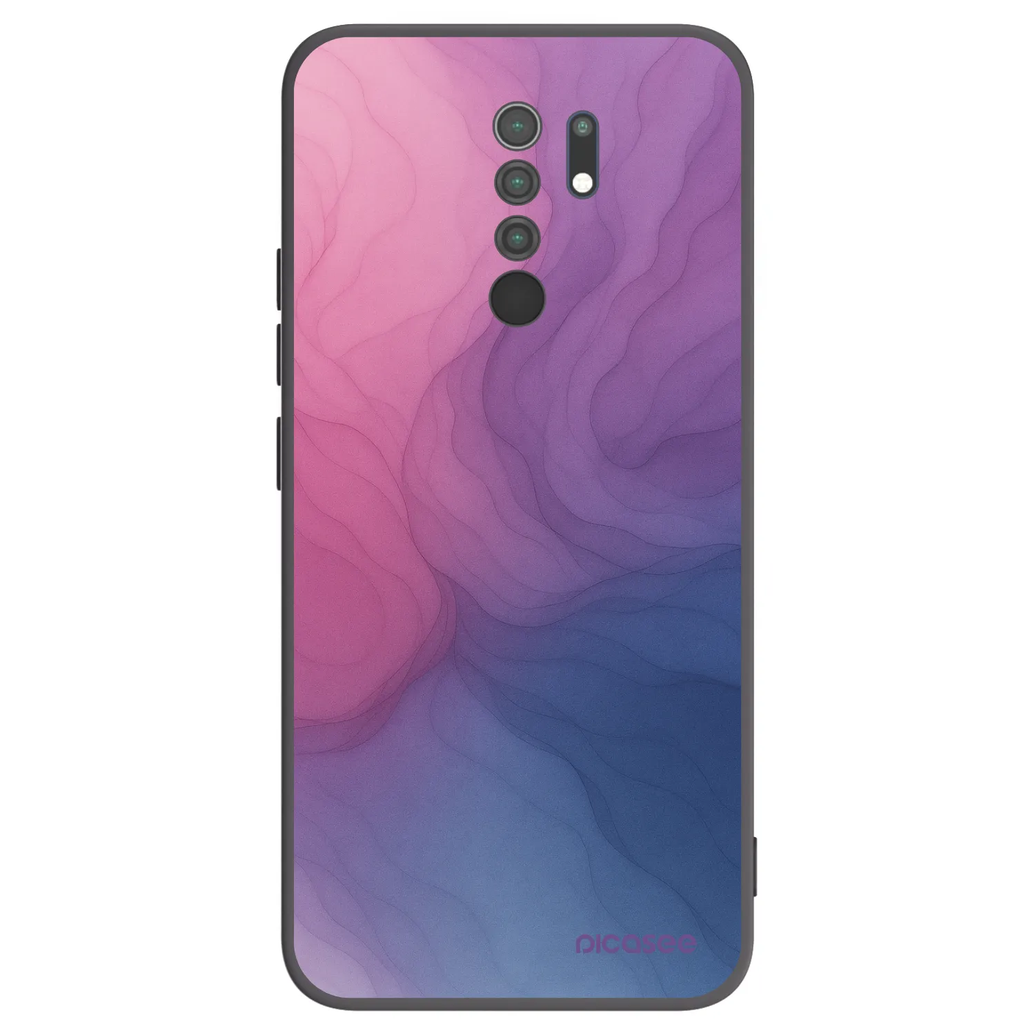 Picasee Xiaomi Redmi 9 Hülle - Schwarzes Silikon - Silk