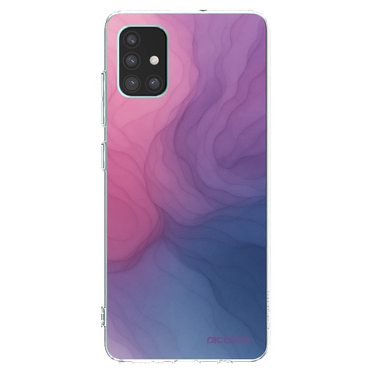 Picasee Samsung Galaxy M51 M515F Hülle - Transparentes Silikon - Silk