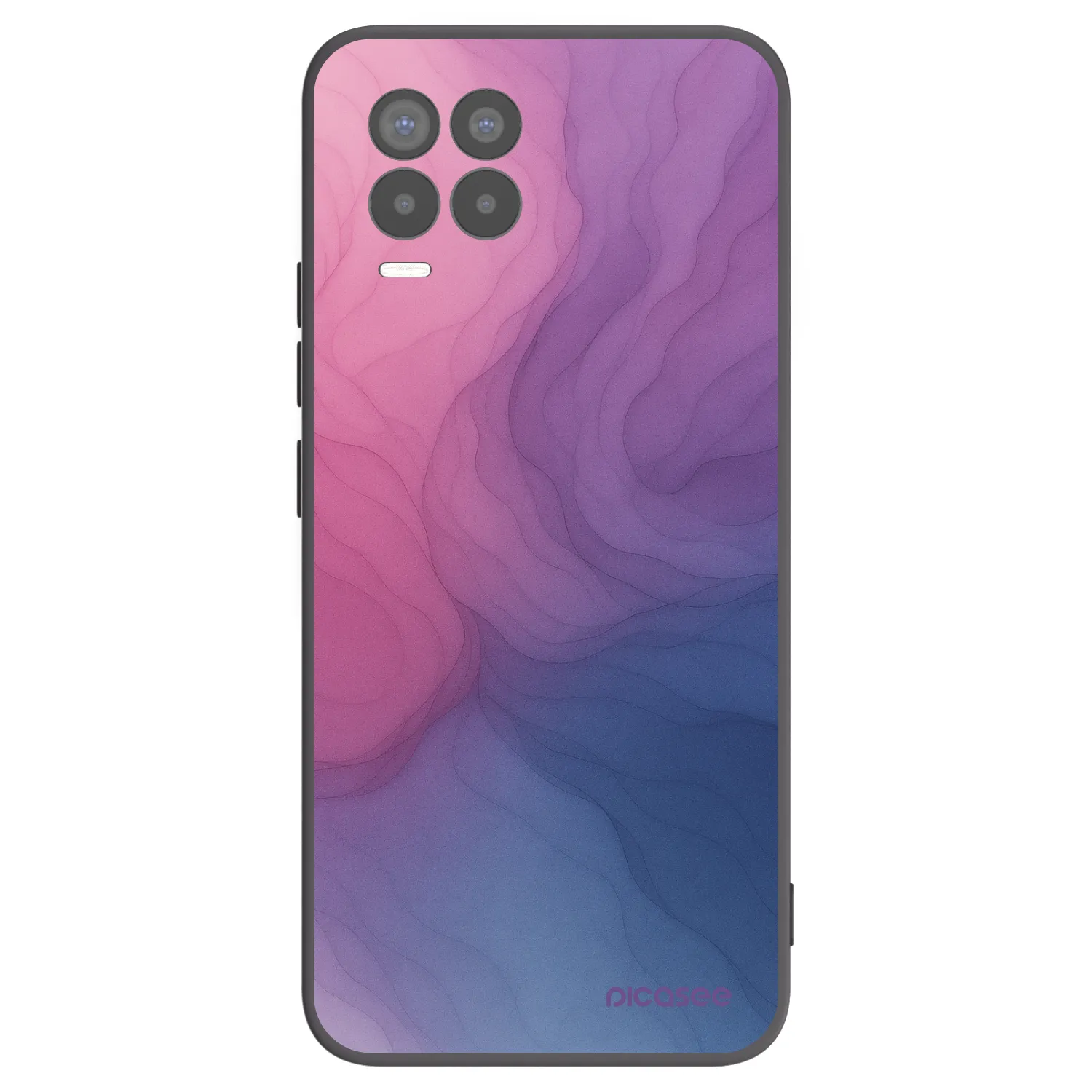 Picasee Realme 8 Pro Hülle - Schwarzes Silikon - Silk