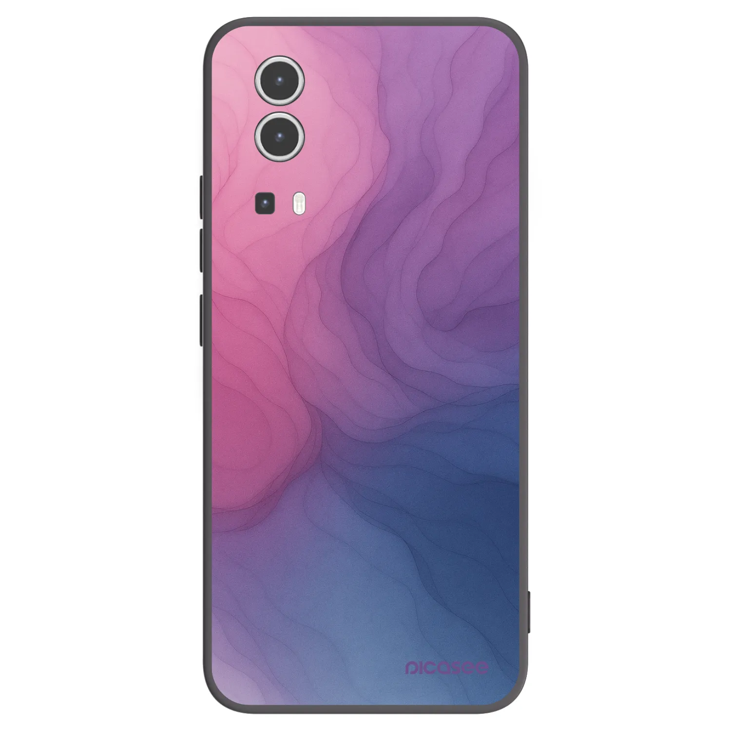 Picasee Vivo Y72 5G Hülle - Schwarzes Silikon - Silk